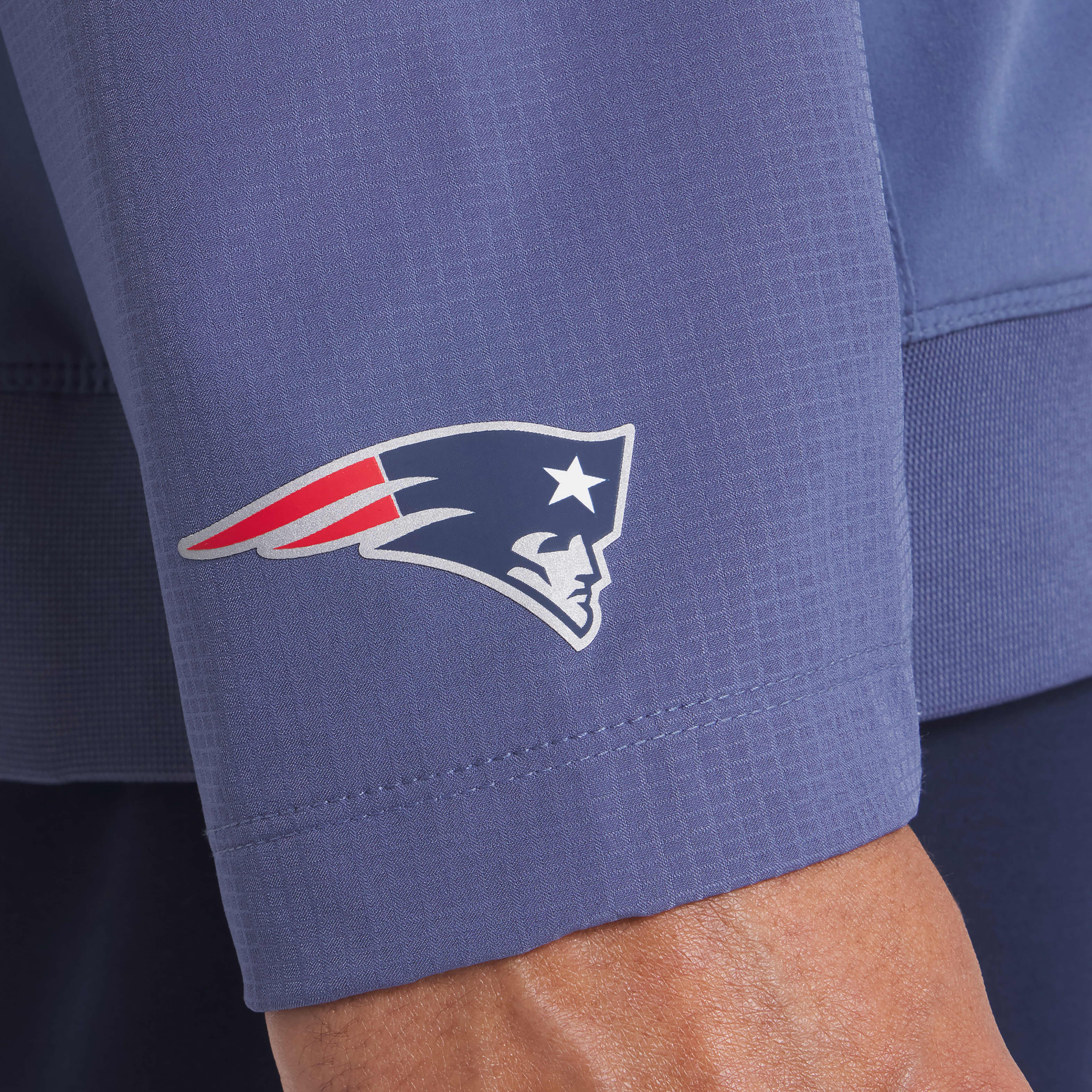New England Patriots Rivalries Collection Sideline Anorak Men's Nike NFL 1/2-Zip Hooded Jacket