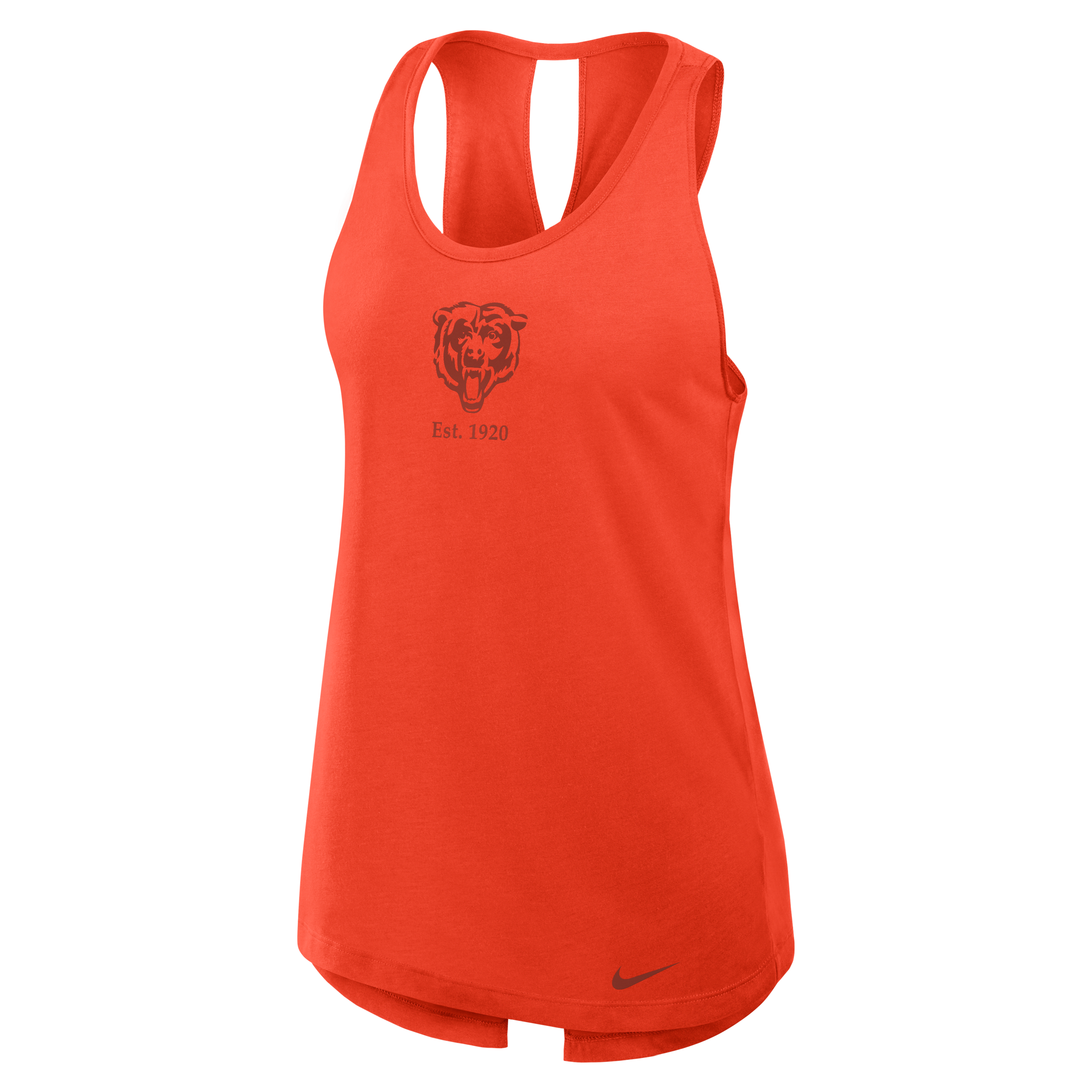 Chicago Bears Established Women's Nike Dri-FIT NFL Tank Top