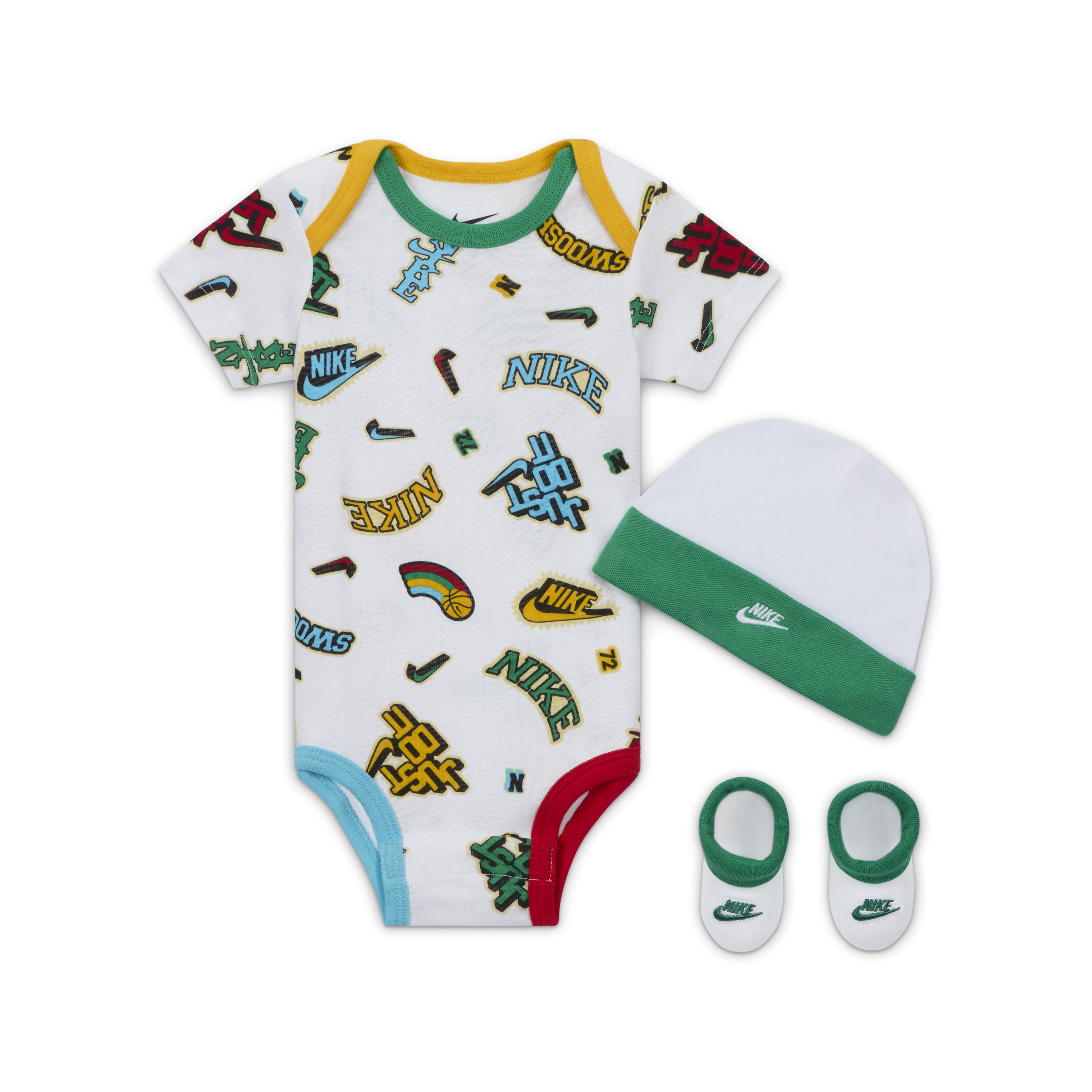 Nike Baby (0-9M) 3-Piece Bodysuit Set