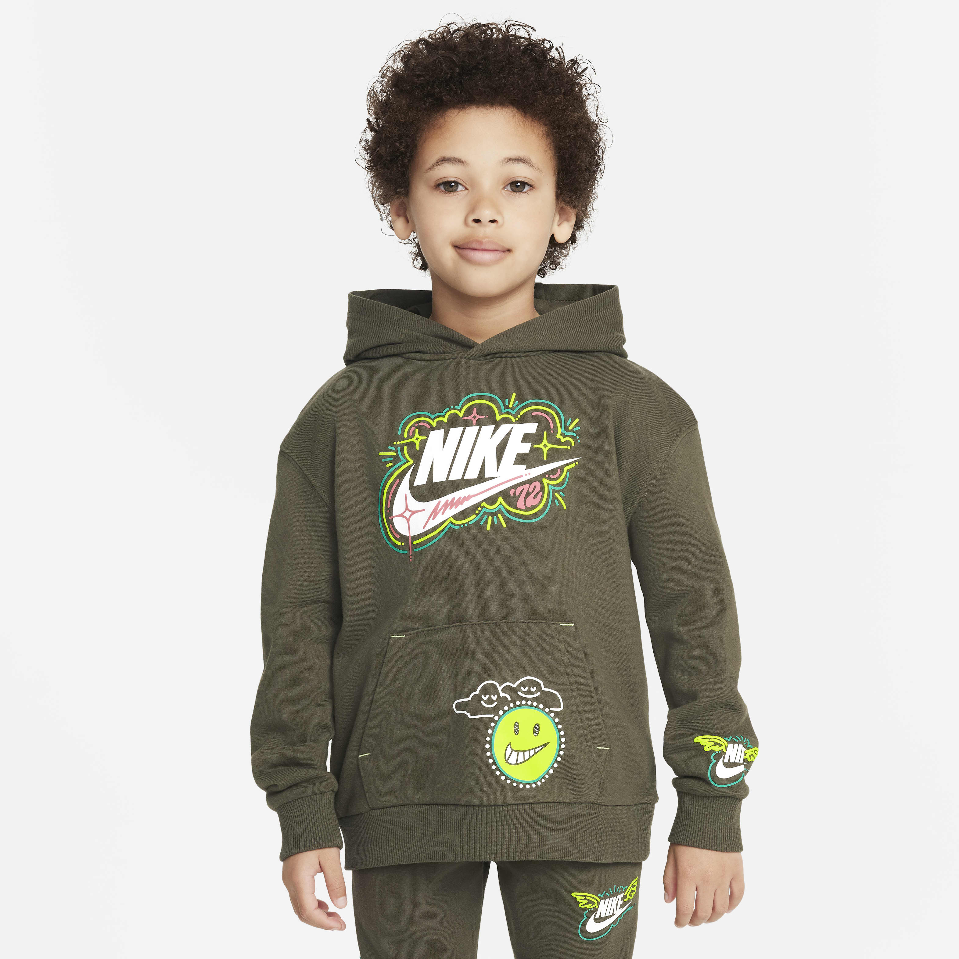 Nike Sportswear "Art of Play" French Terry Pullover Little Kids Hoodie