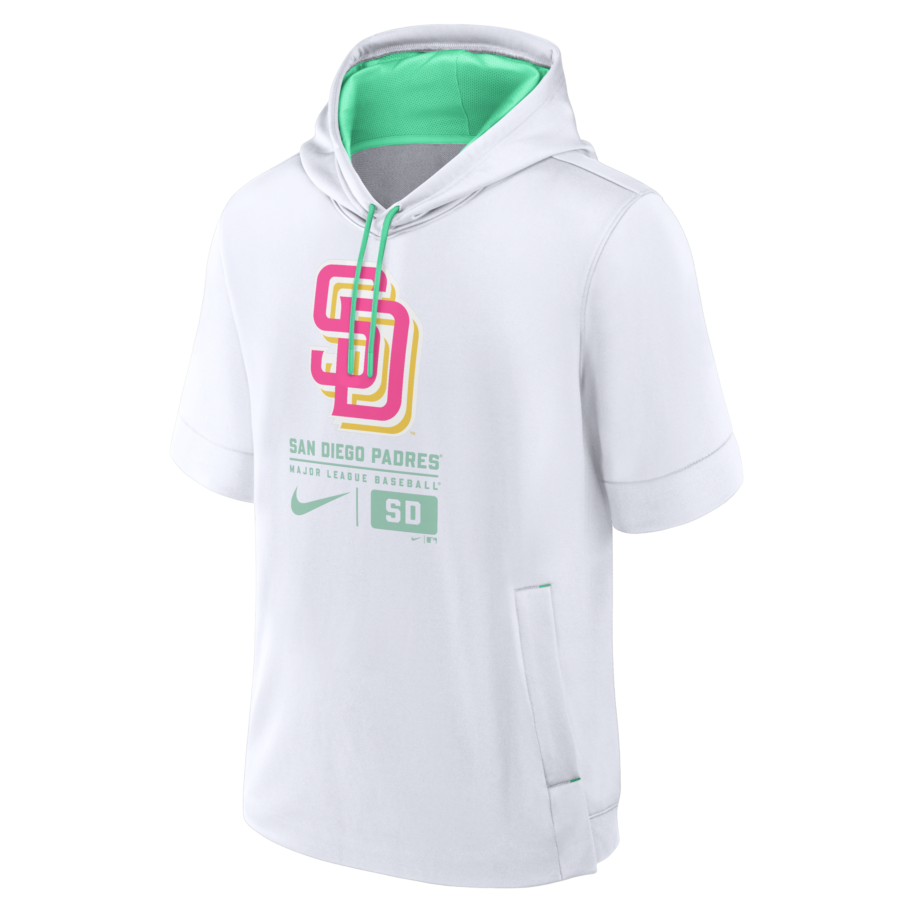 San Diego Padres City Connect Men's Nike MLB Short-Sleeve Pullover Hoodie