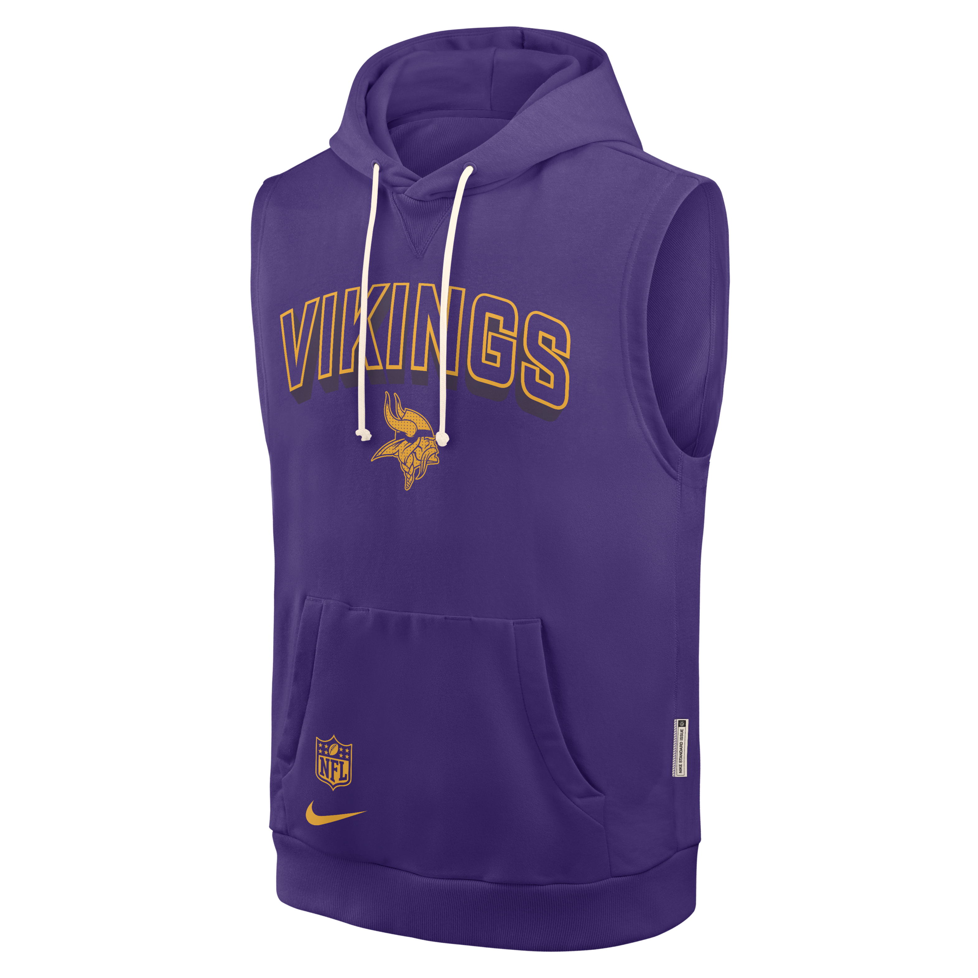 Minnesota Vikings Sideline Men's Nike Dri-FIT NFL Sleeveless Pullover Hoodie