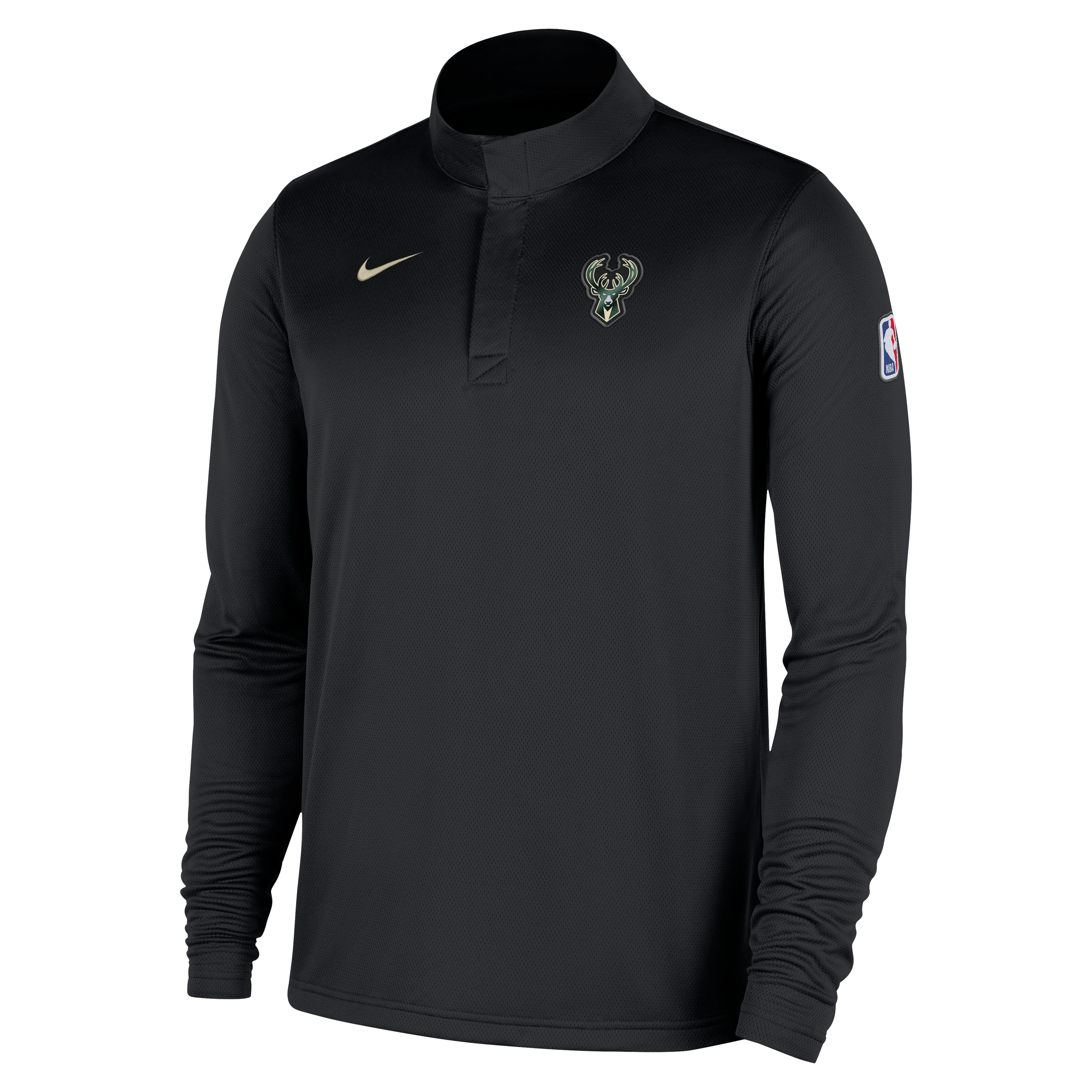 Milwaukee Bucks Men's Nike Dri-FIT NBA 1/4-Zip Long-Sleeve Top