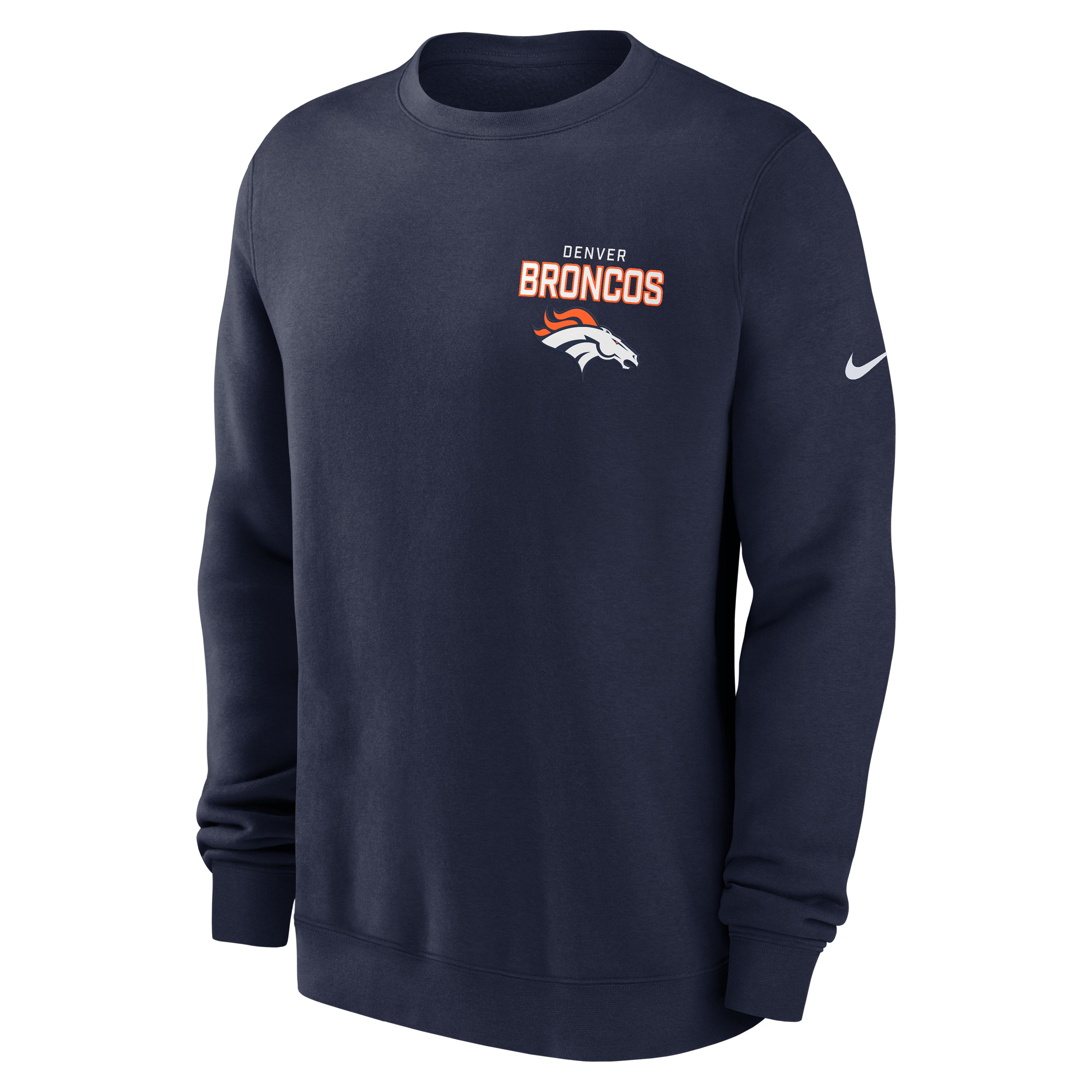 Denver Broncos Draw Block Club Men's Nike NFL Pullover Crew