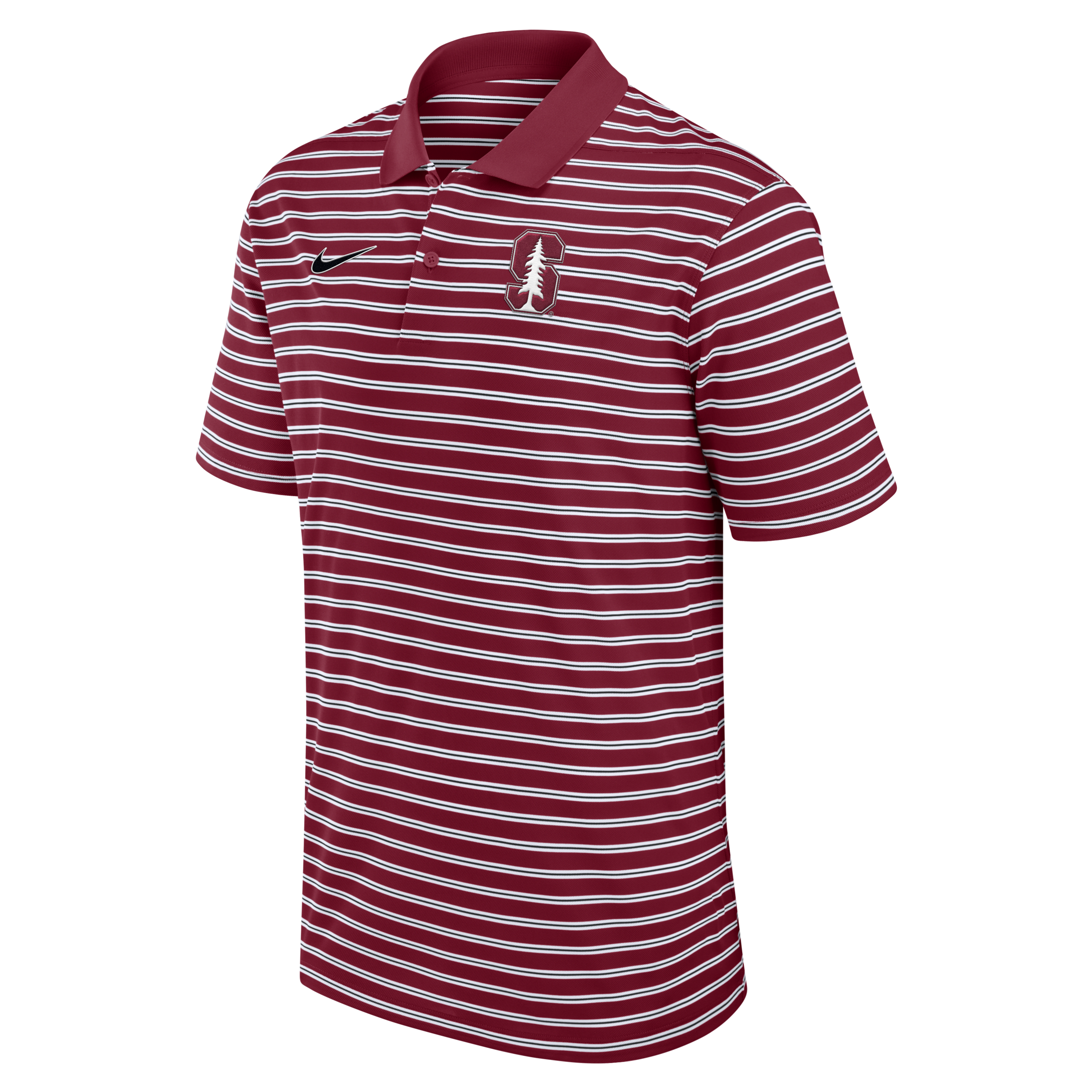 Stanford Cardinal Primetime Victory Striped Men's Nike Dri-FIT College Polo