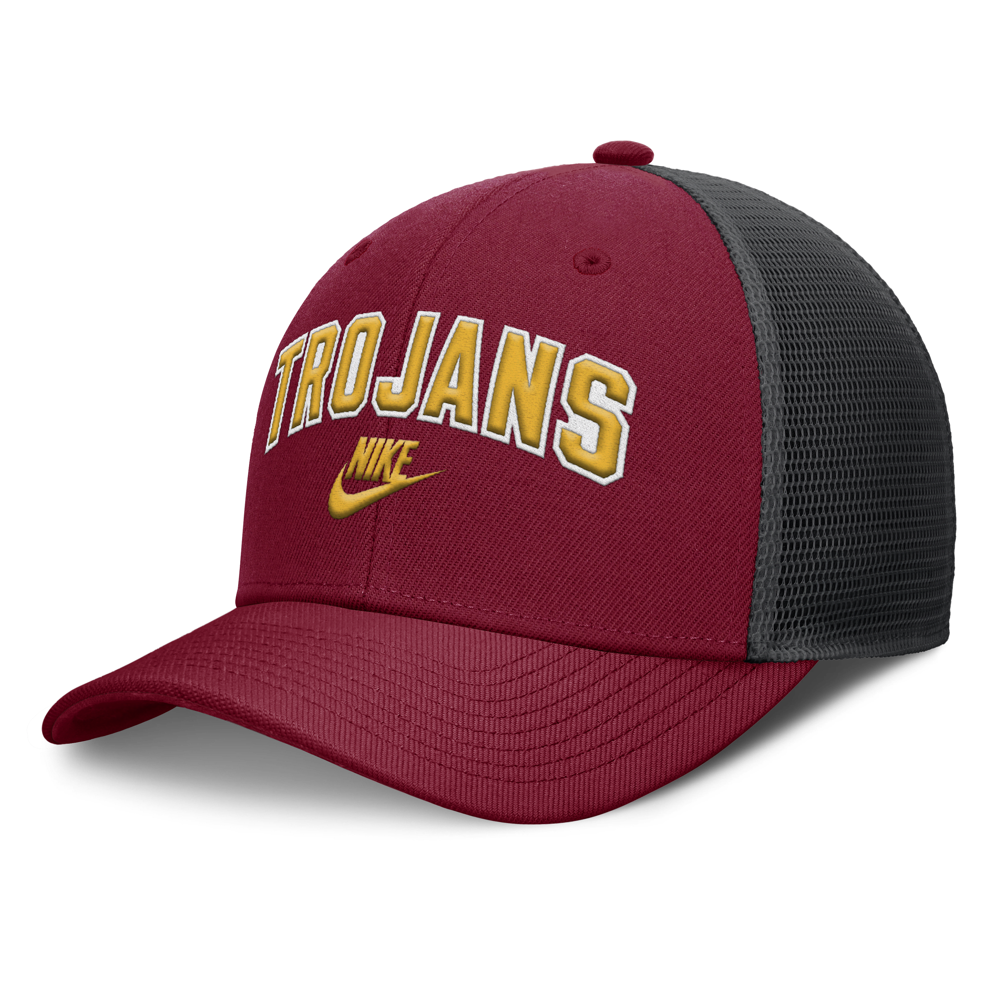 USC Legacy Arch Rise Men's Nike Dri-FIT College Trucker Adjustable Hat