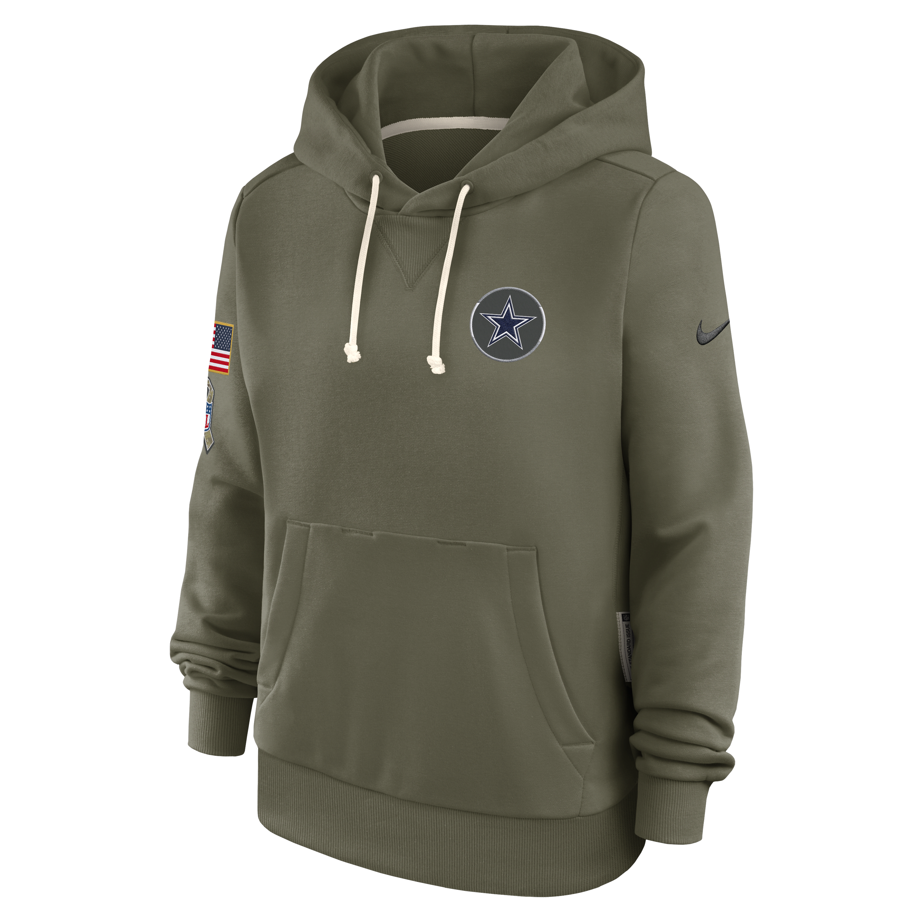 Dallas Cowboys Salute to Service Sideline Women's Nike Dri-FIT NFL Pullover Hoodie