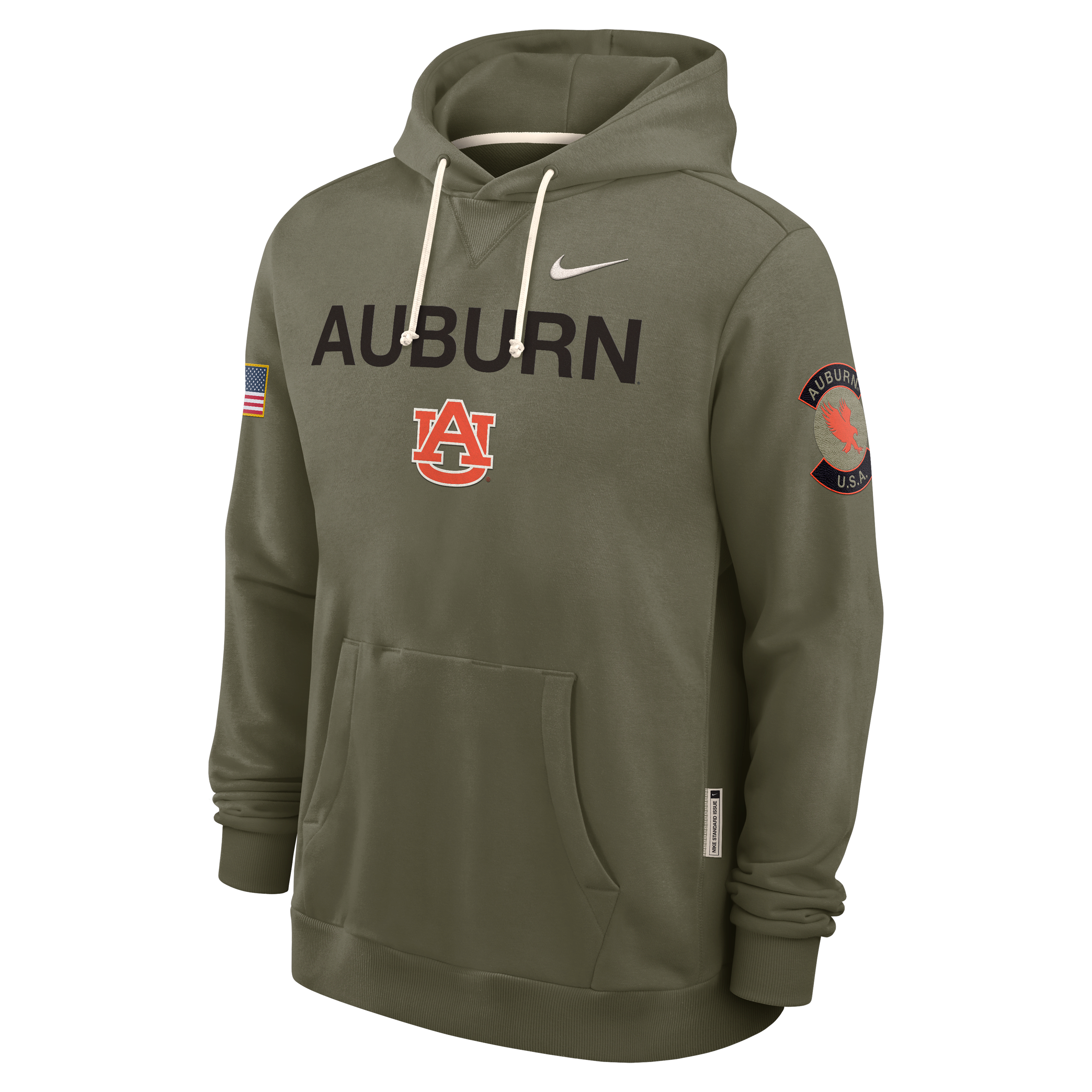 Auburn 2025 Military Appreciation Men's Nike Dri-FIT College Pullover Hoodie
