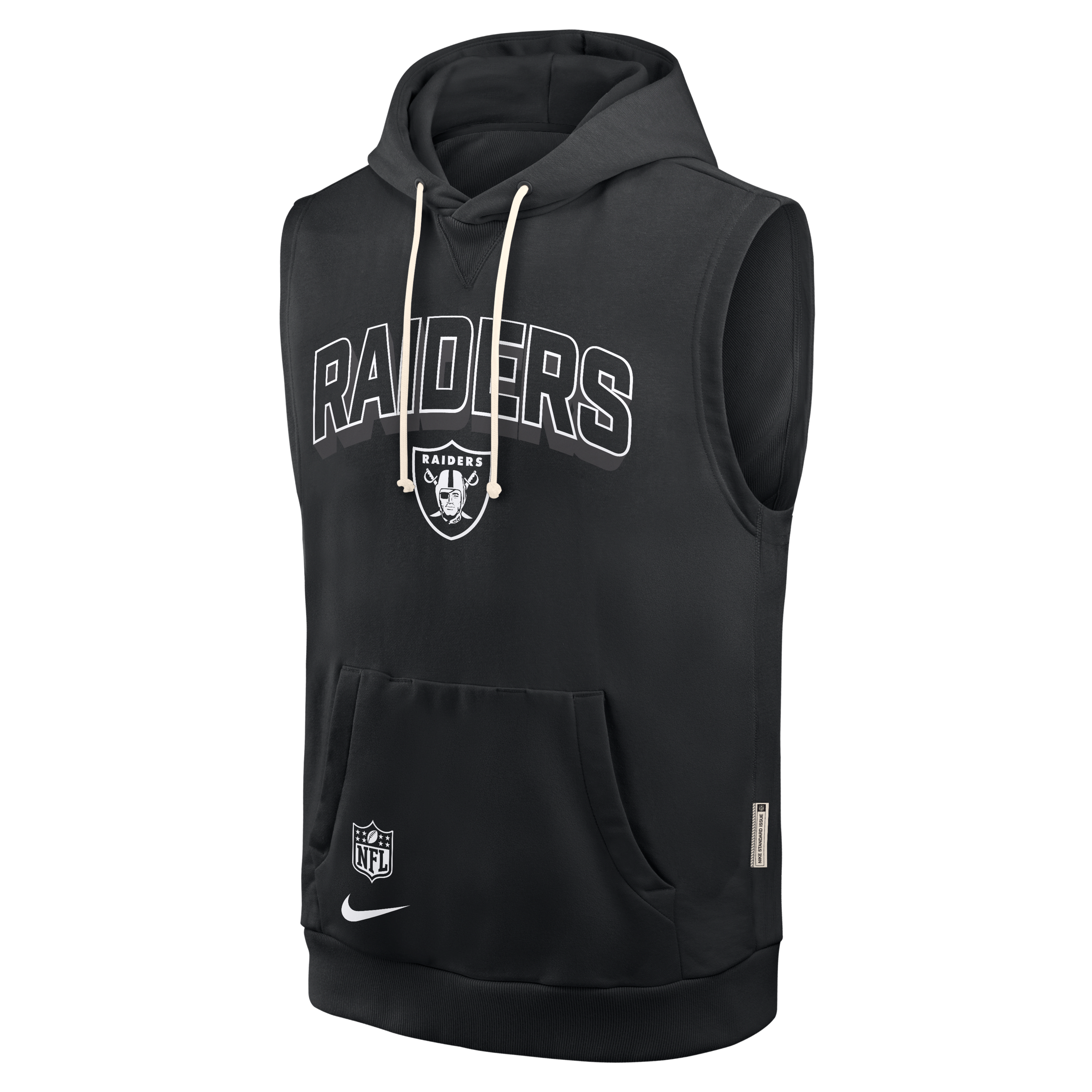 Las Vegas Raiders Sideline Men's Nike Dri-FIT NFL Sleeveless Pullover Hoodie