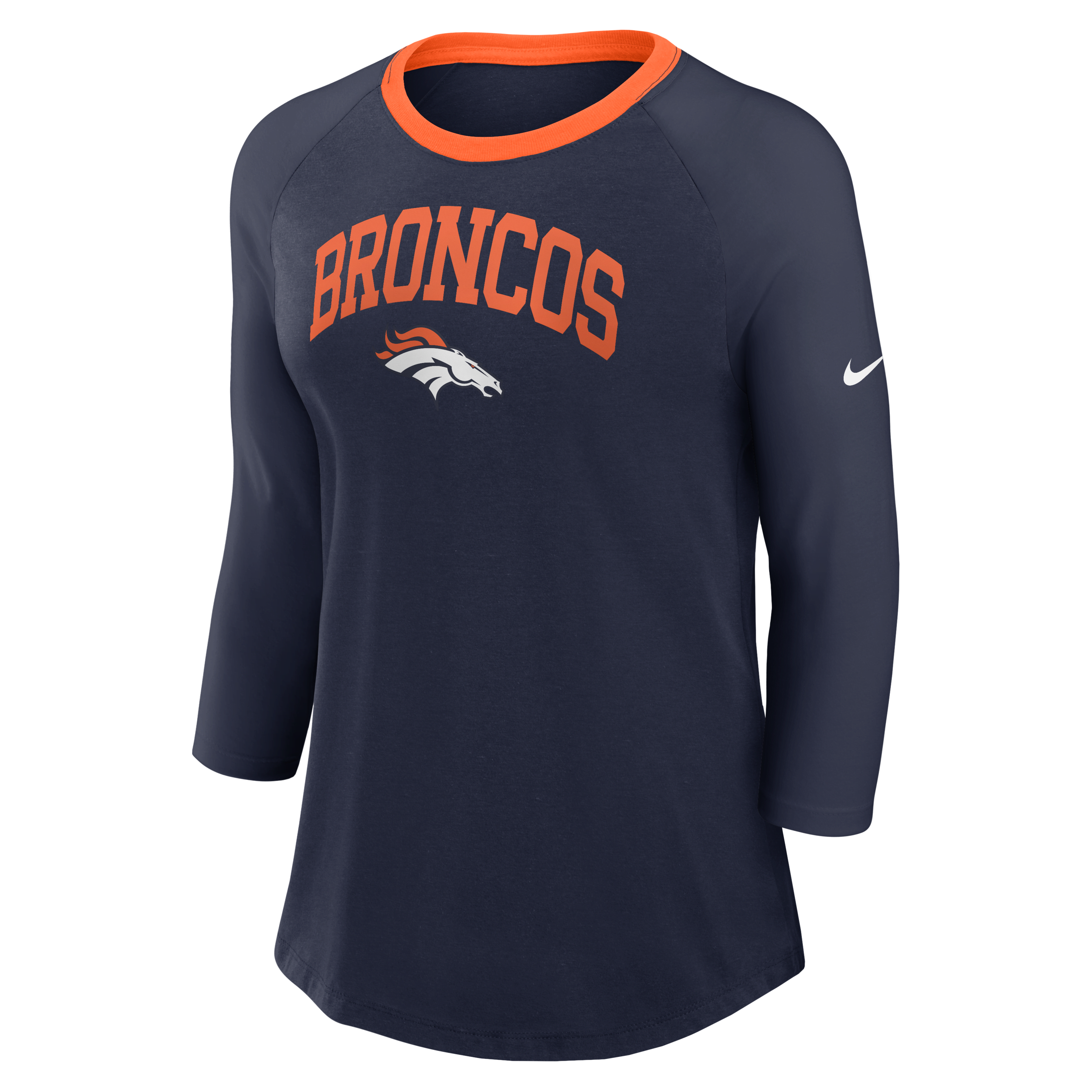 Denver Broncos Women's Nike NFL 3/4-Sleeve T-Shirt