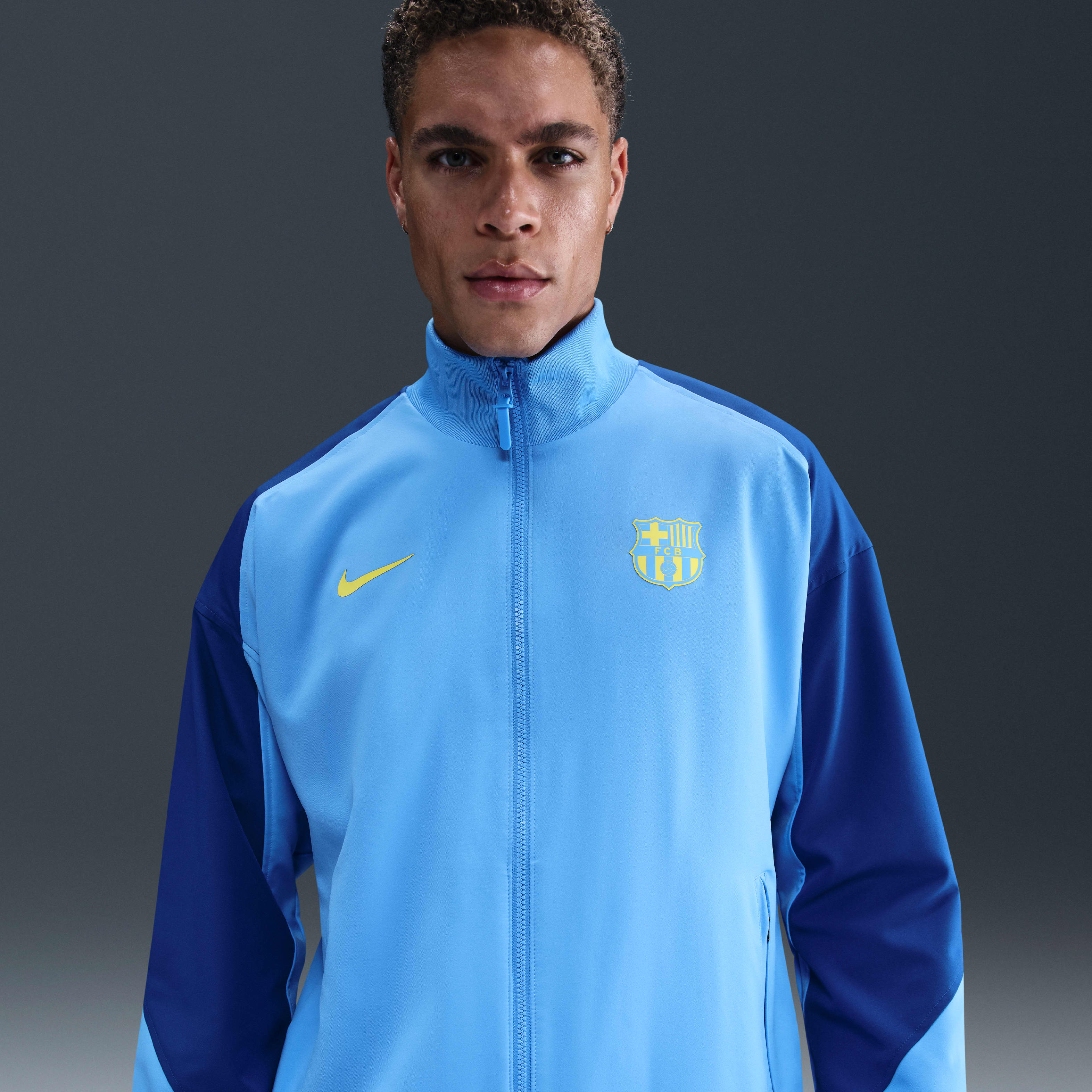 FC Barcelona Strike Fourth Men's Nike Dri-FIT Soccer Anthem Jacket