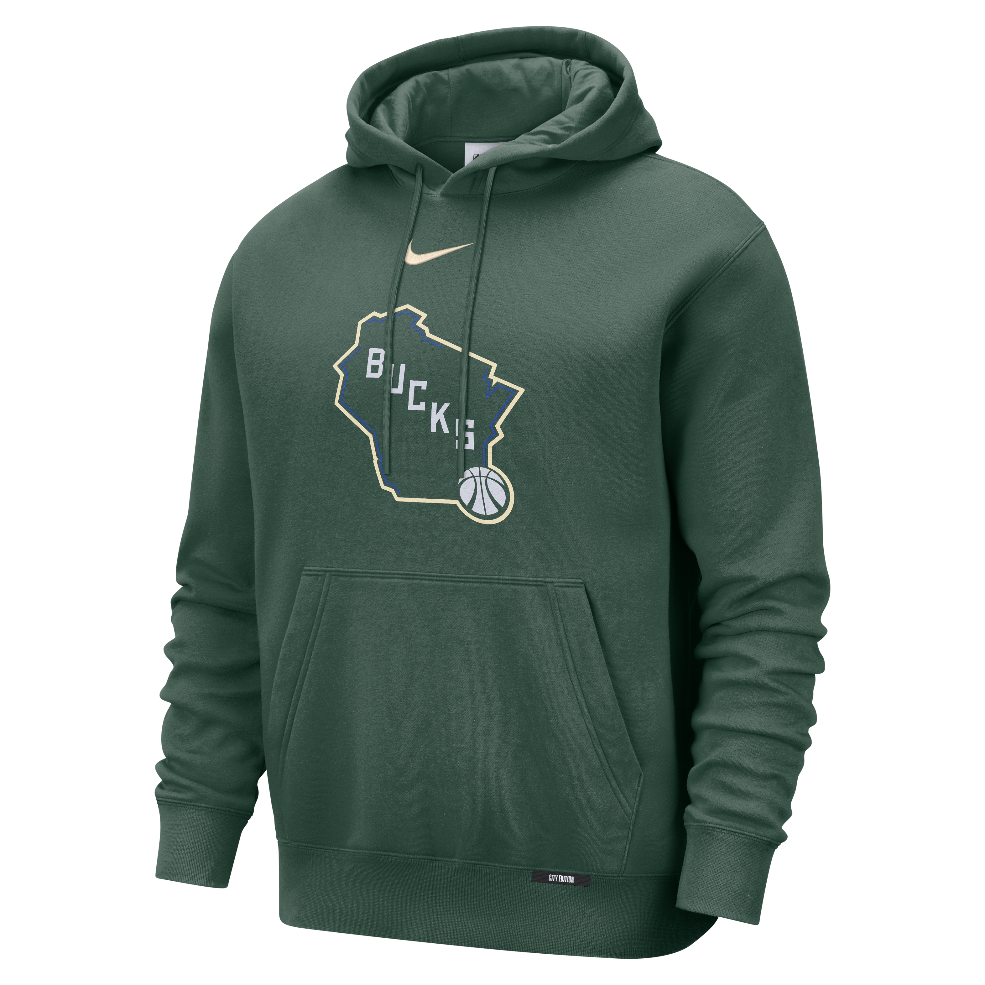 Milwaukee Bucks City Edition Men's Nike Club Hoodie