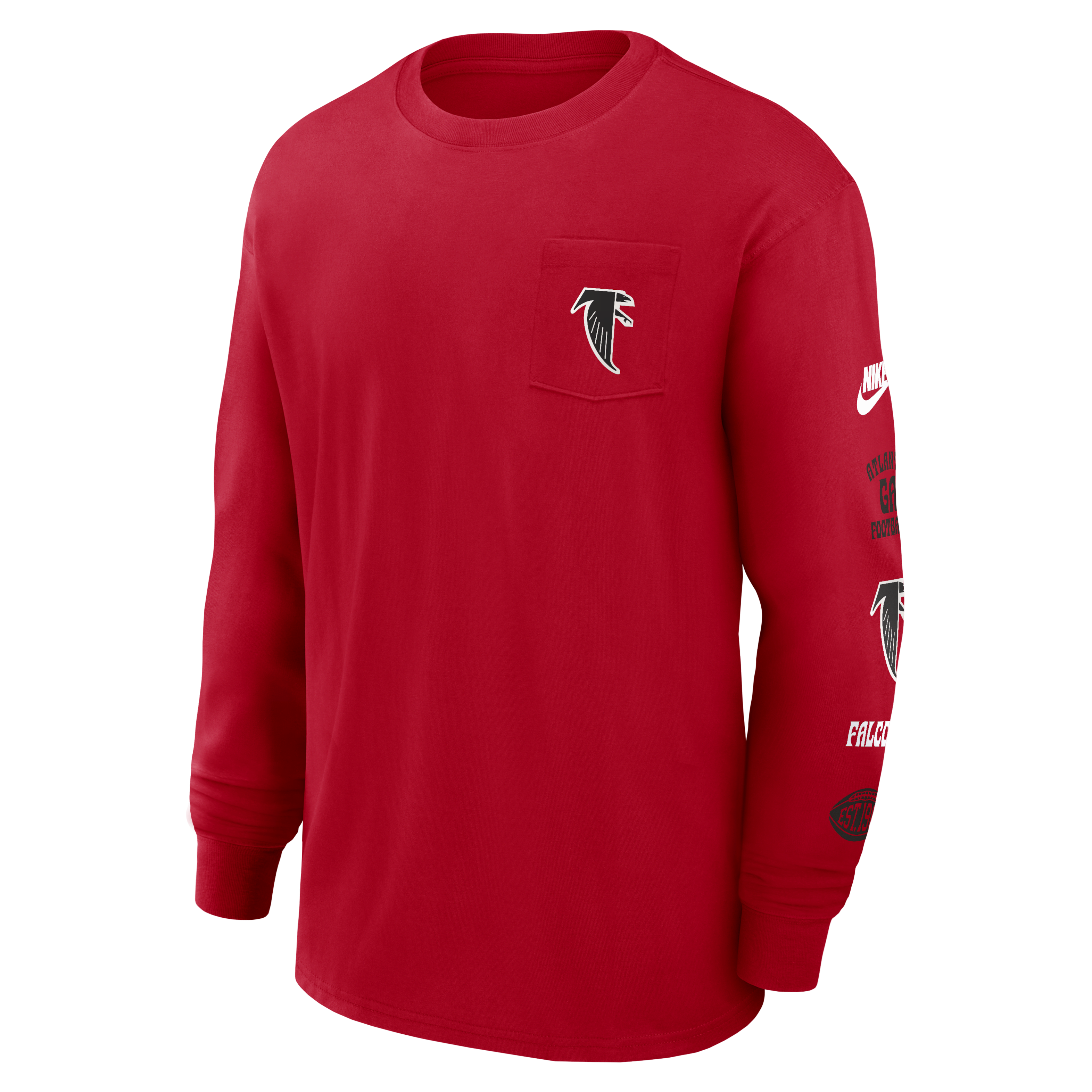 Atlanta Falcons Rewind Max90 Pocket Men's Nike NFL Long-Sleeve T-Shirt