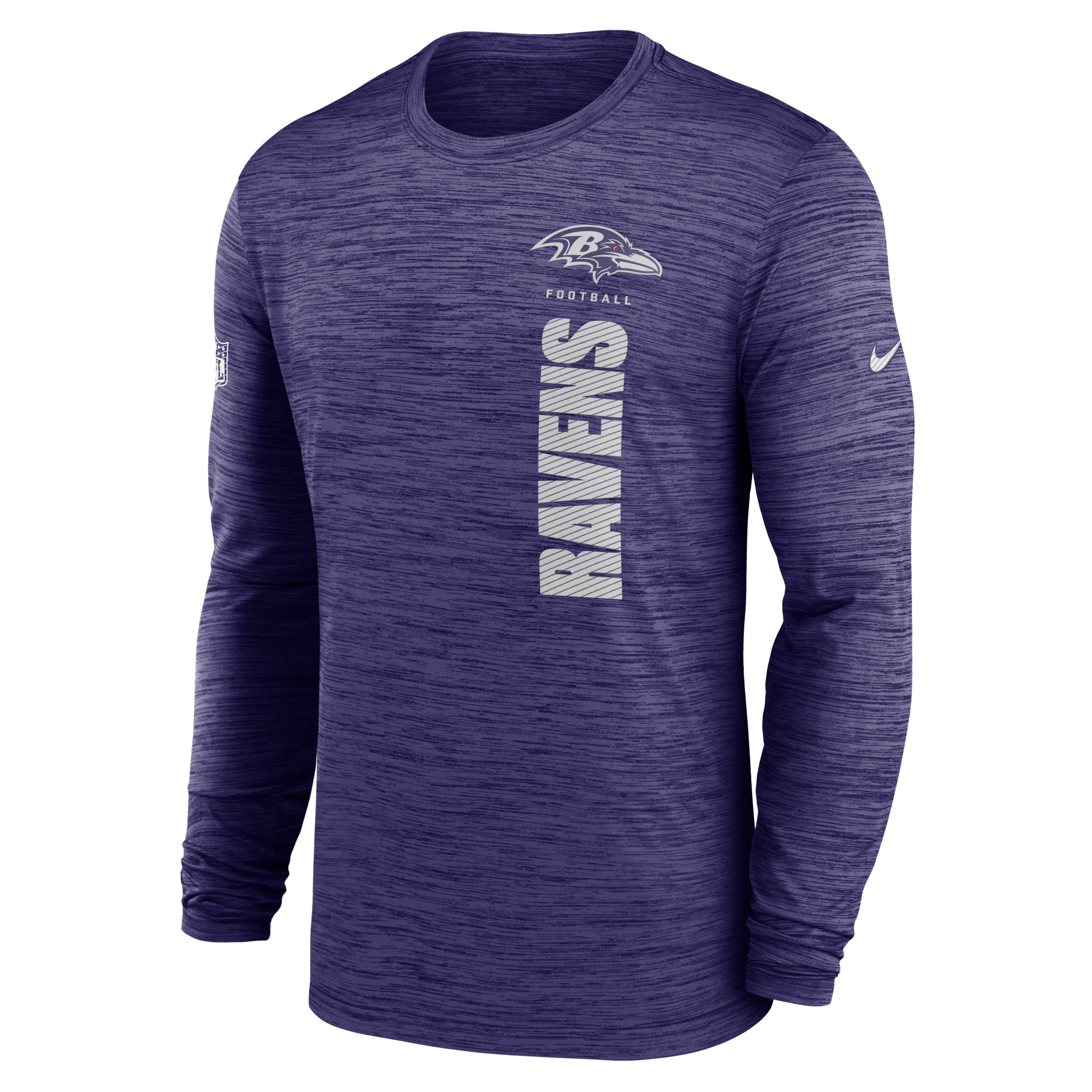 Baltimore Ravens Sideline Velocity Men's Nike Dri-FIT NFL Long-Sleeve T-Shirt