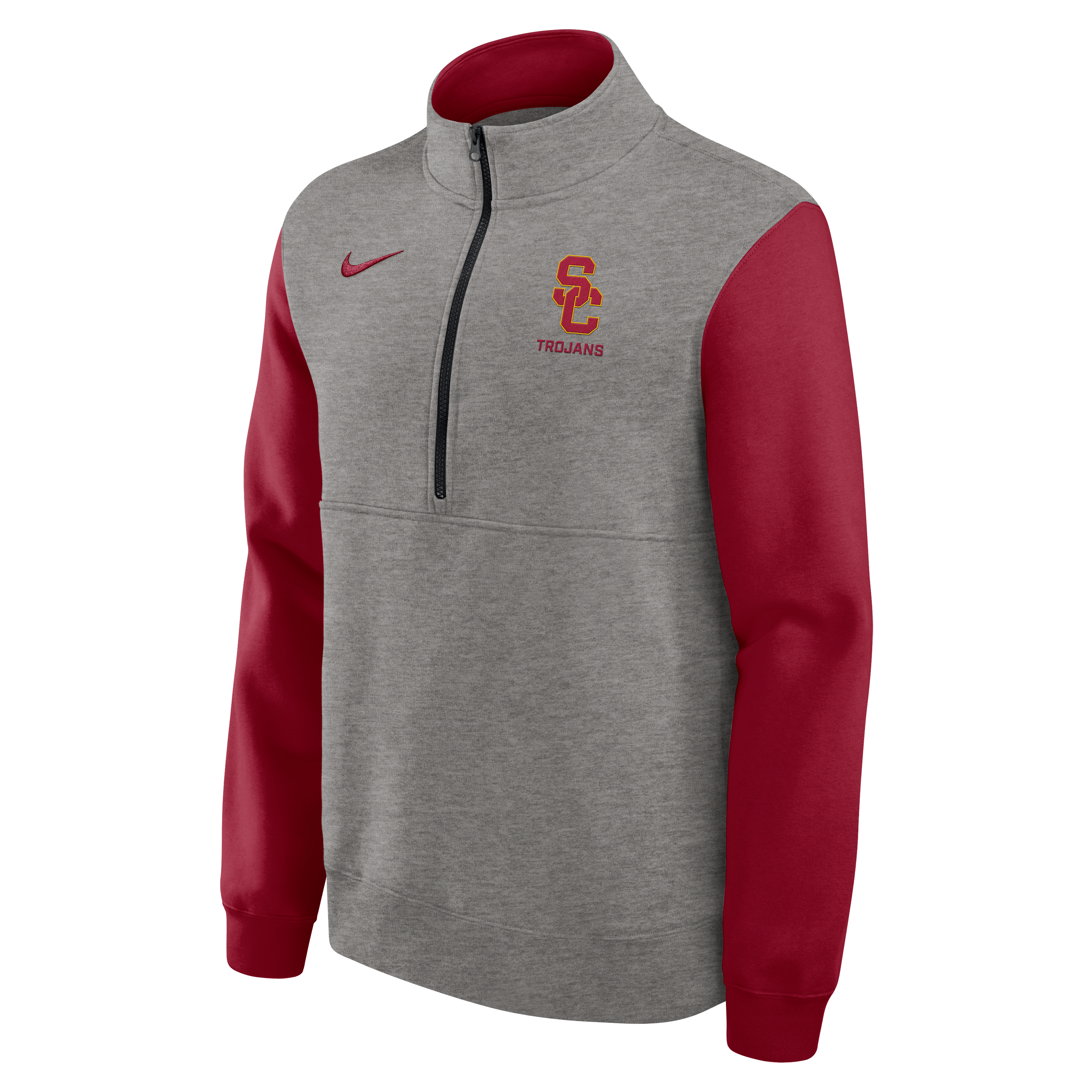 USC Club Men's Nike College 1/2-Zip Crew