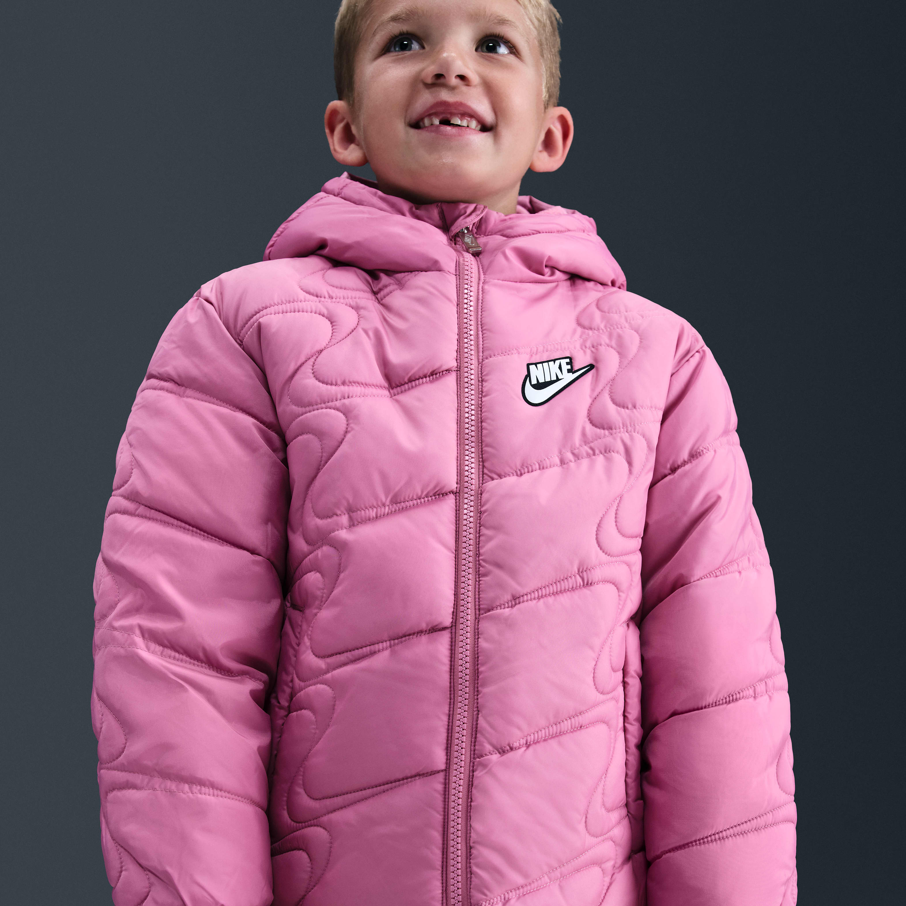 Nike Little Kids' Swoosh Quilted Puffer Jacket