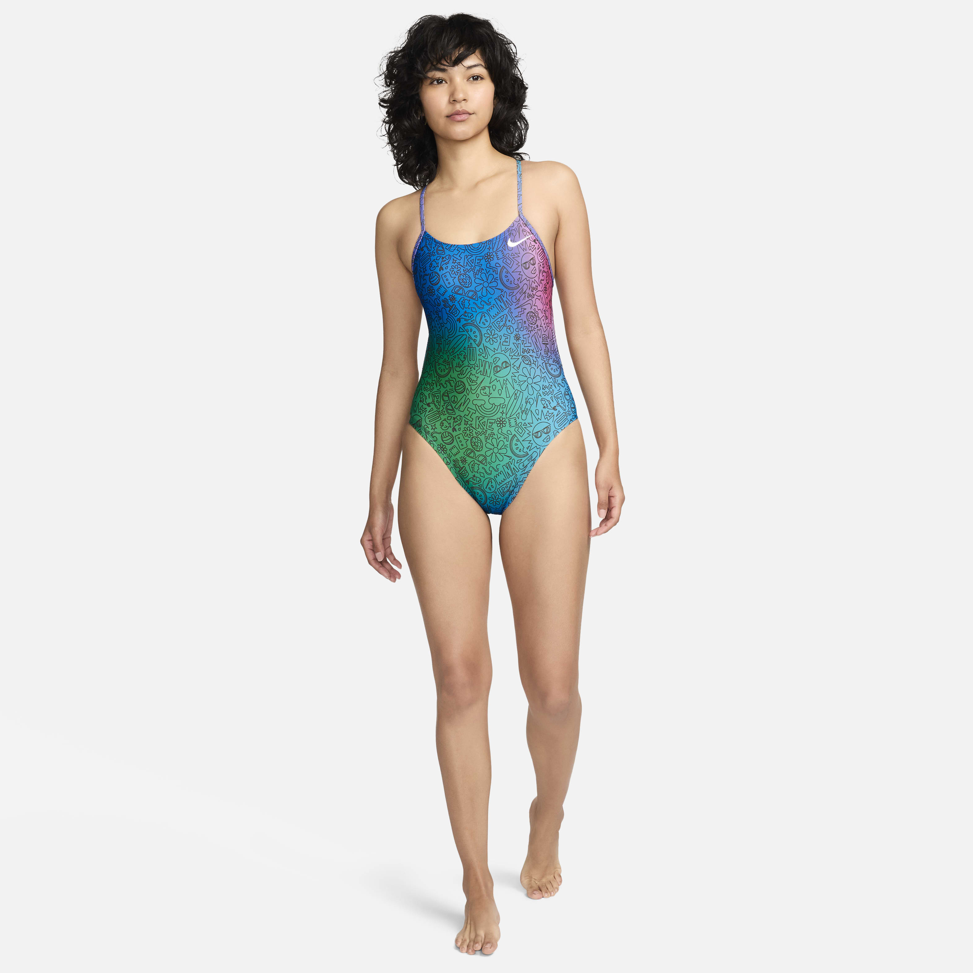 Nike Swim HydraStrong Cutout One-Piece Swimsuit