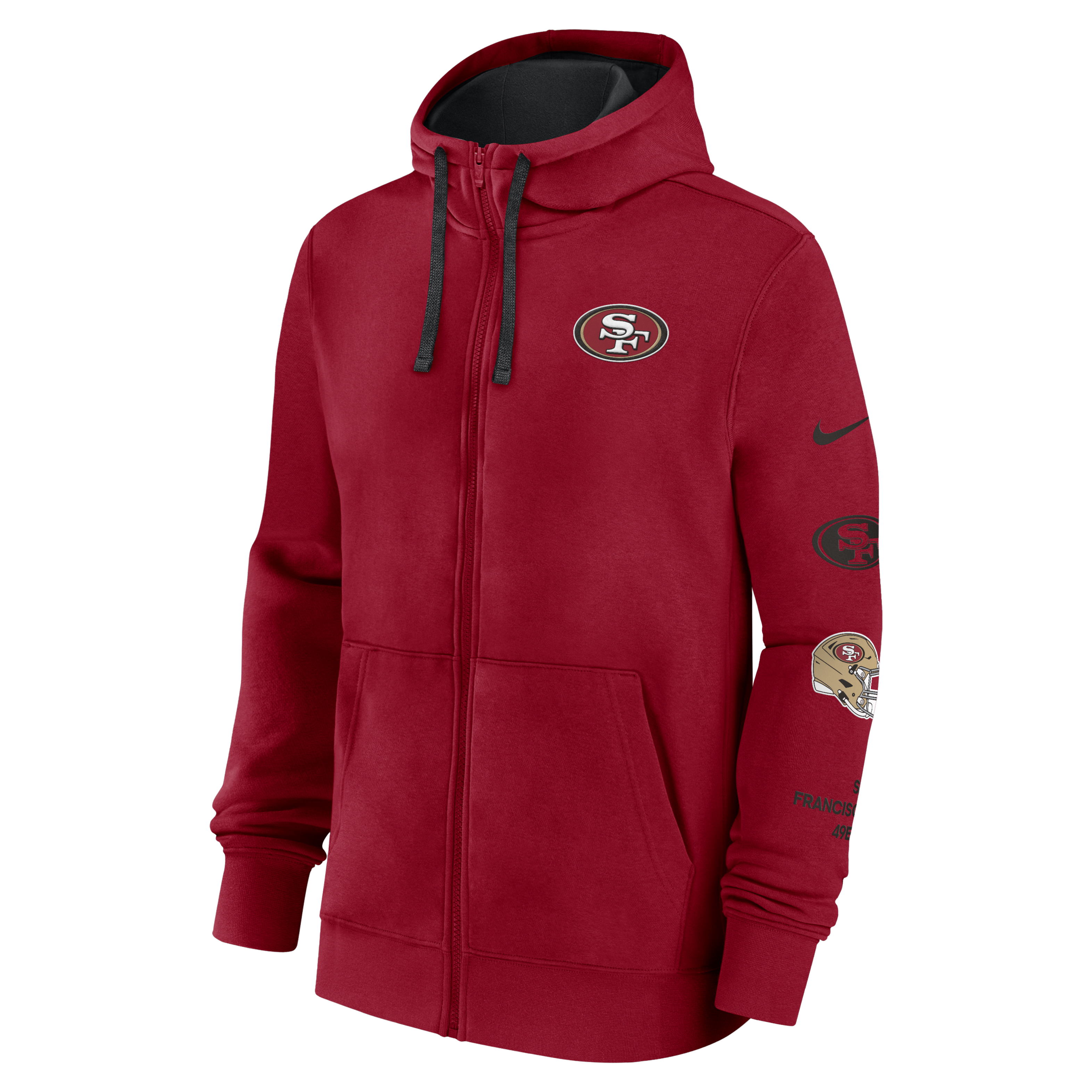 San Francisco 49ers Club Men's Nike NFL Full-Zip Hoodie