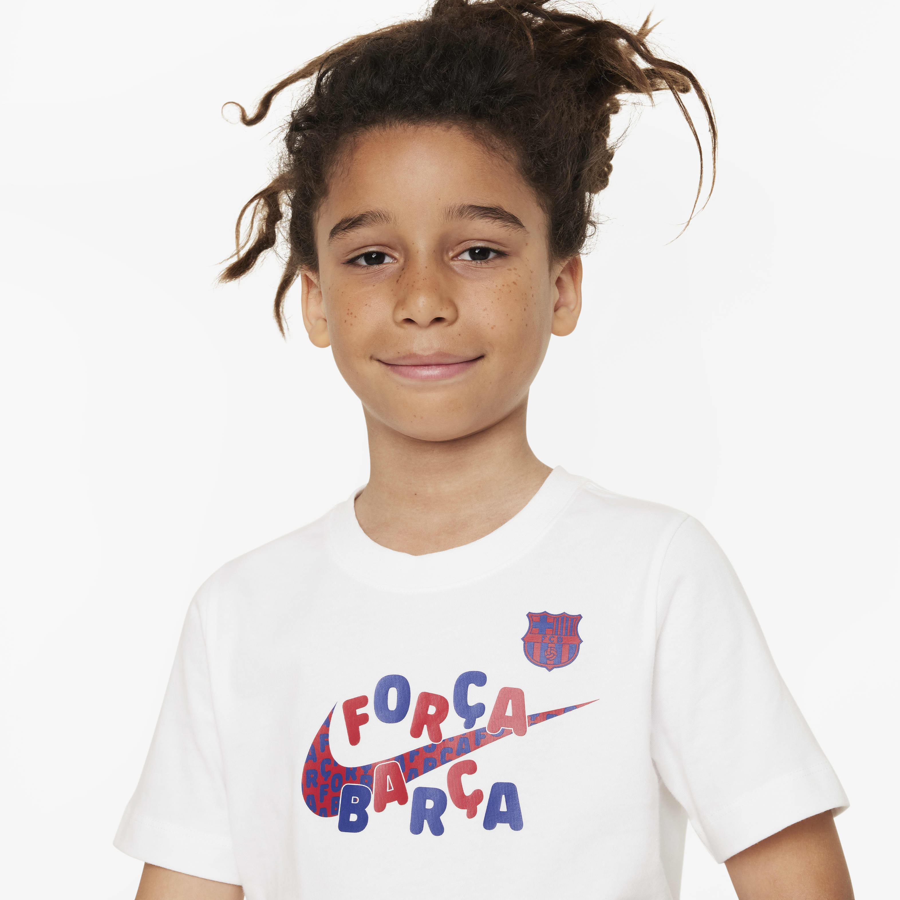 FC Barcelona Mascot Big Kids' Nike Soccer T-Shirt