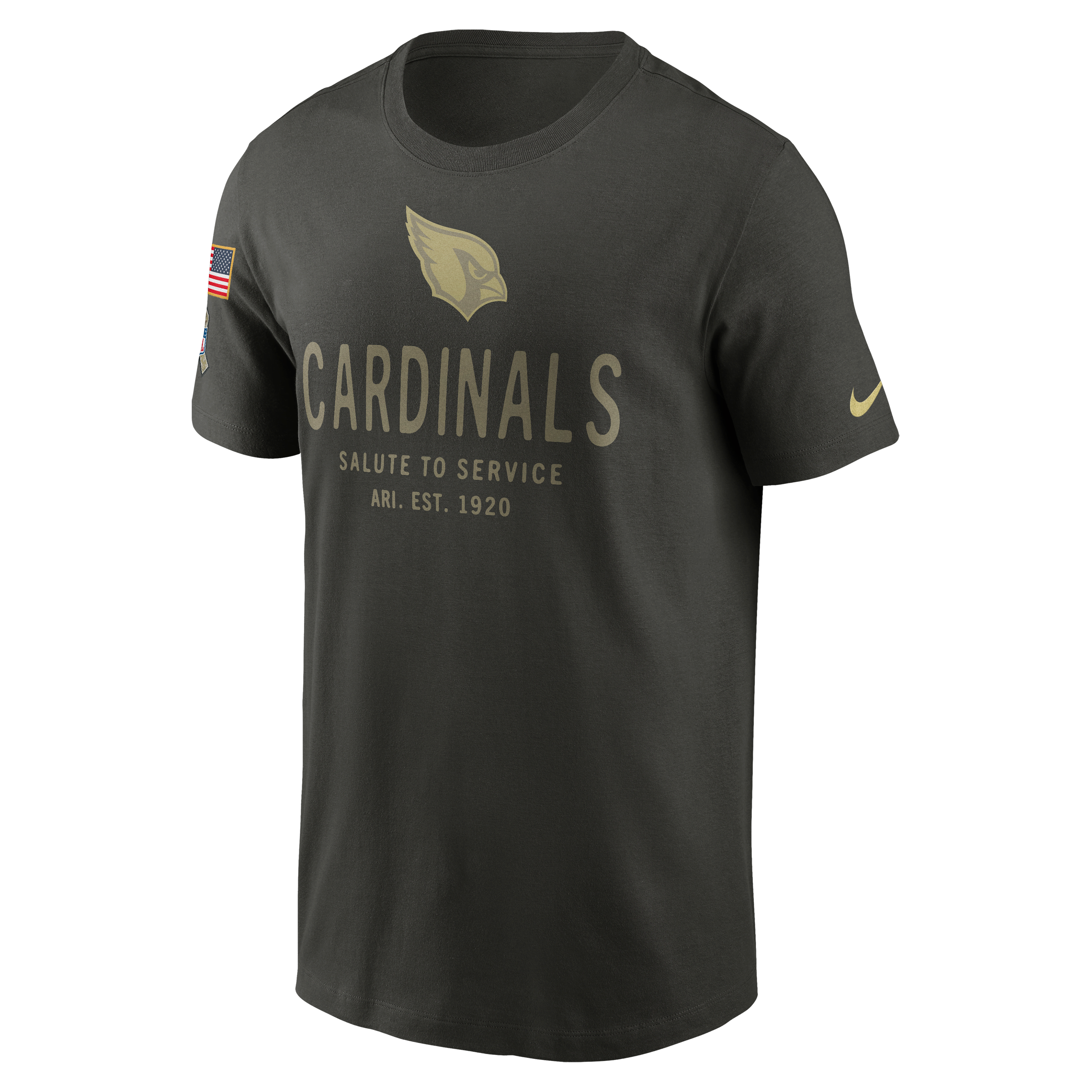 Arizona Cardinals Salute to Service Sideline Primary Edge Men's Nike Dri-FIT NFL T-Shirt