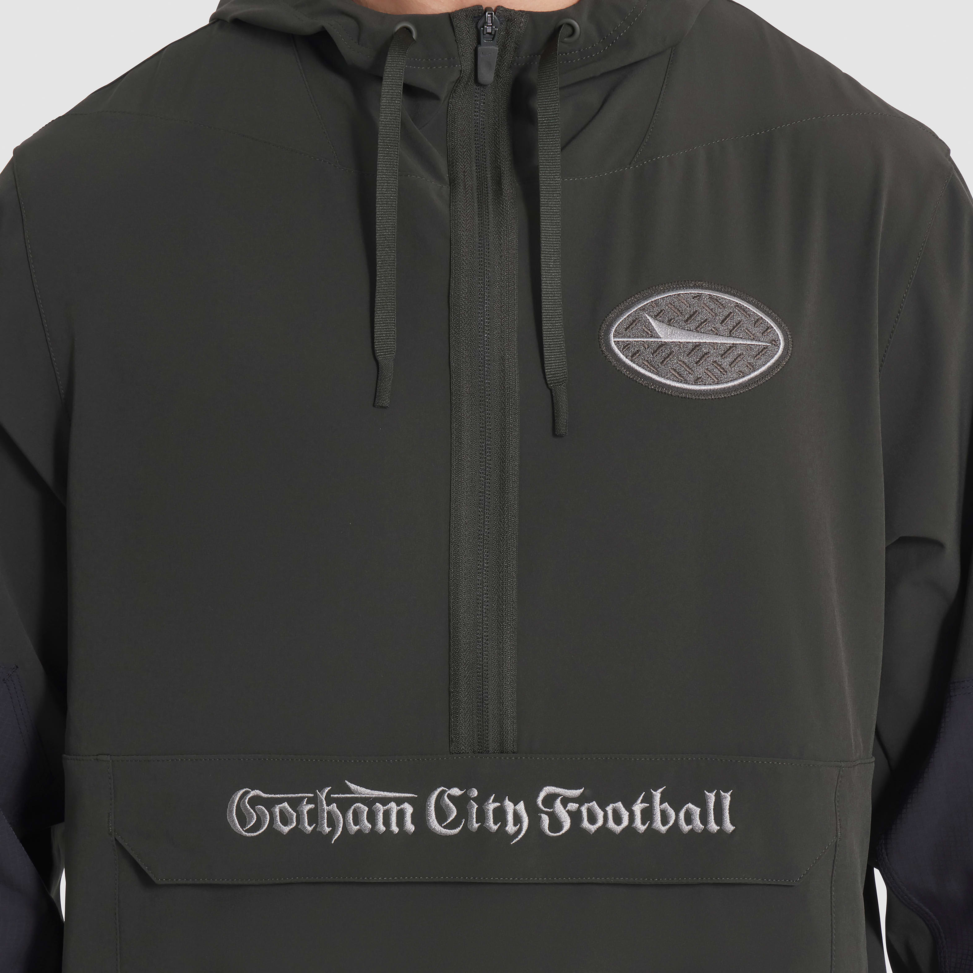 New York Jets Rivalries Collection Sideline Anorak Men's Nike NFL 1/2-Zip Hooded Jacket