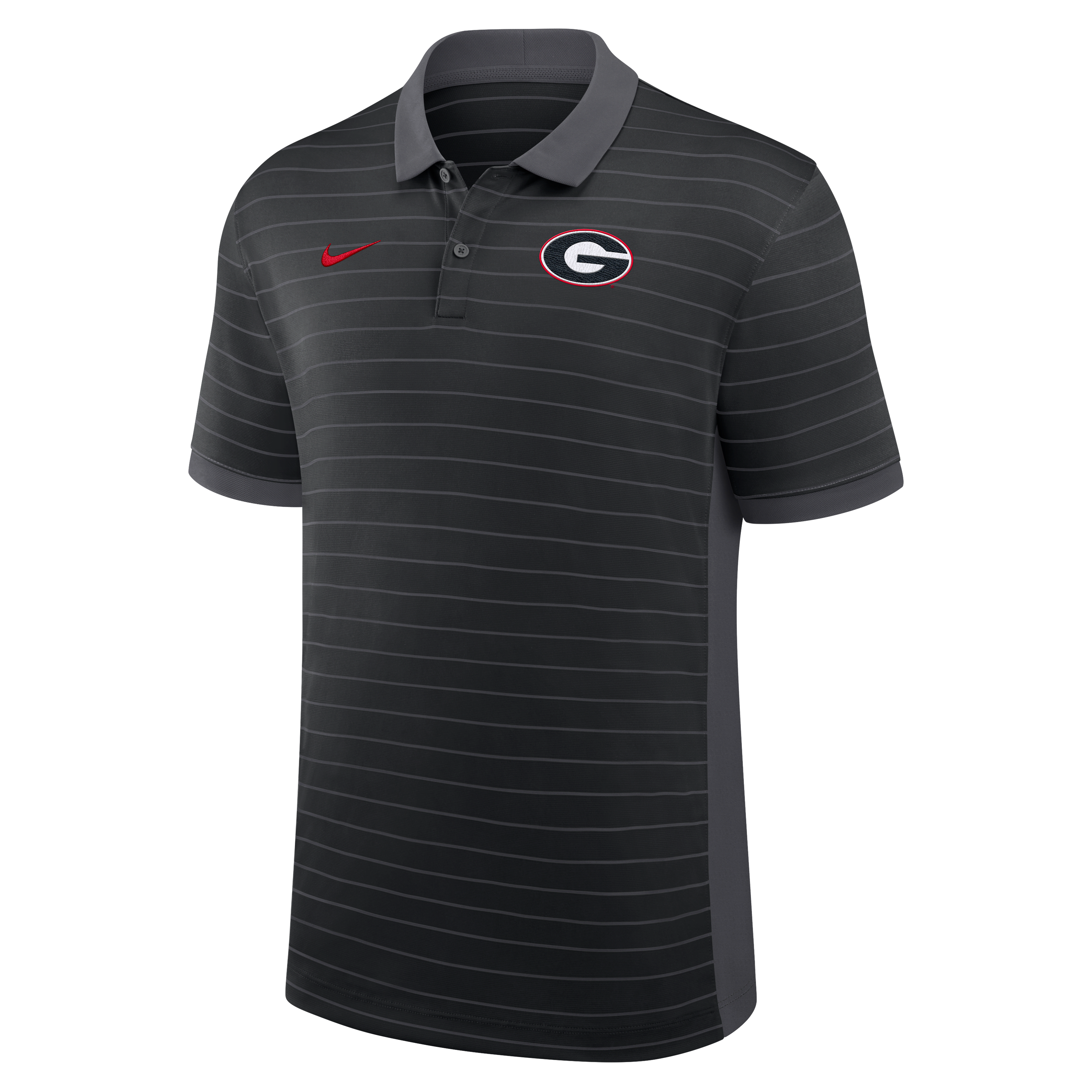 Georgia Sideline Victory Stripe Men's Nike Dri-FIT College Polo