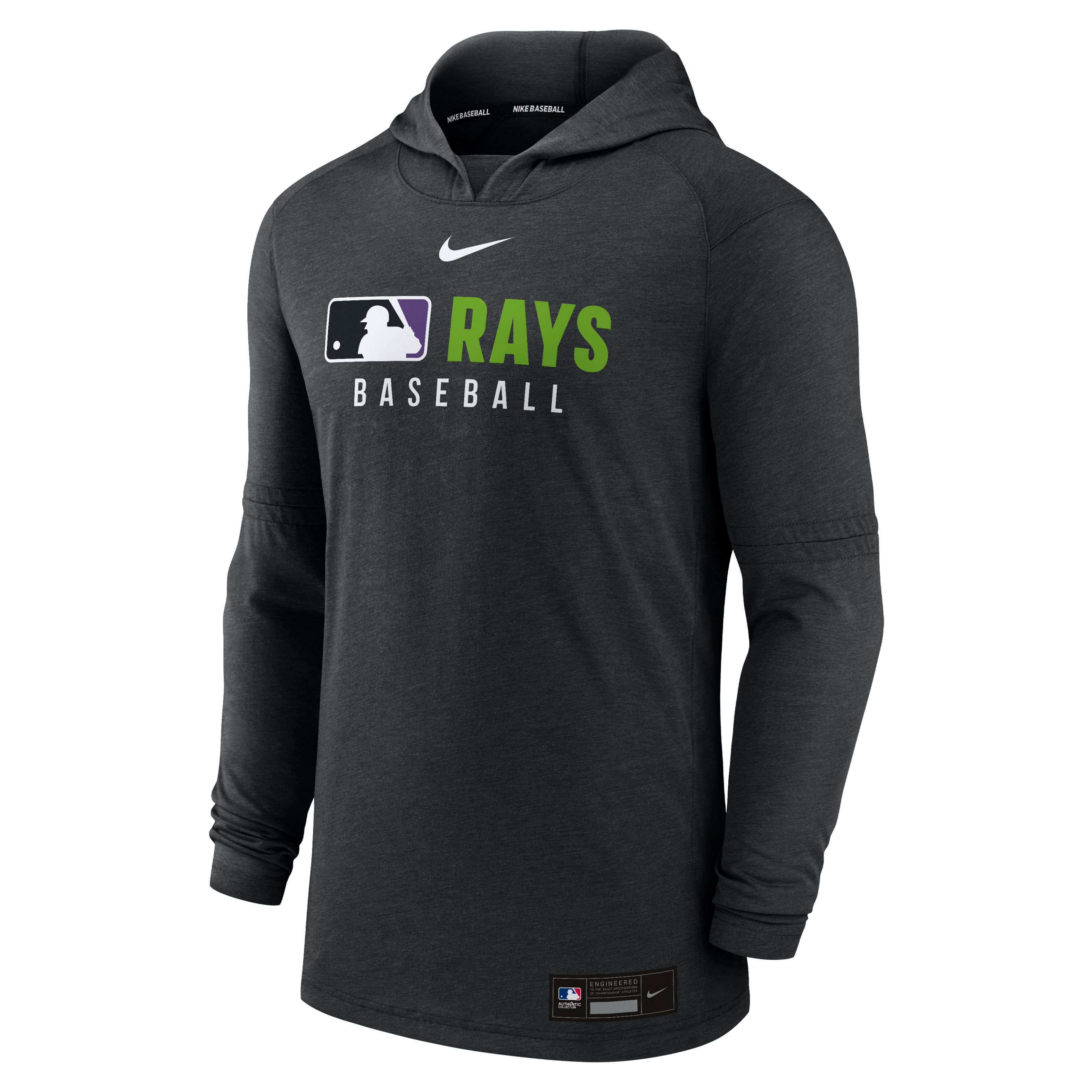 Tampa Bay Rays Authentic Collection Men's Nike Dri-FIT MLB Pullover Hoodie