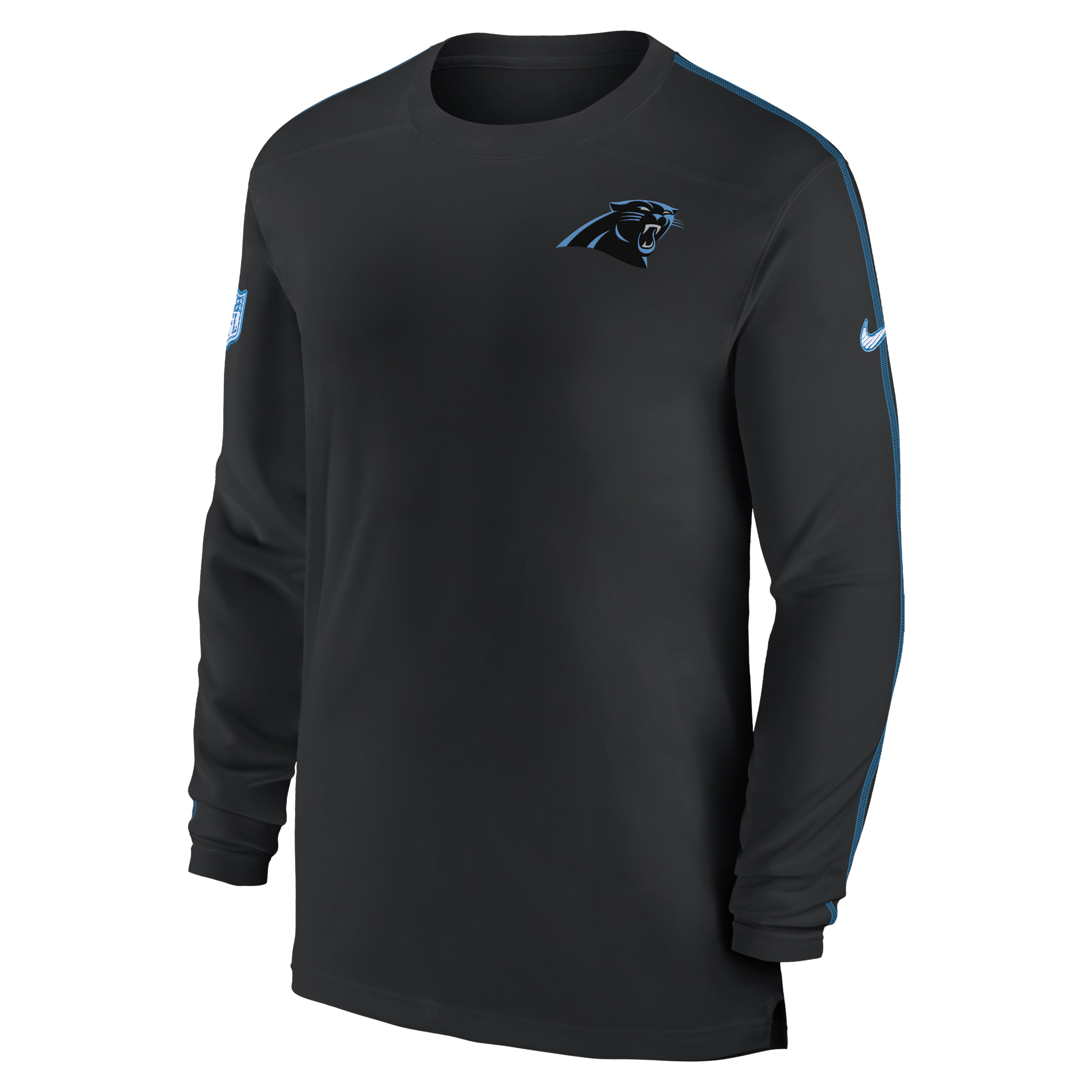 Carolina Panthers Sideline Coach Men's Nike Dri-FIT NFL Long-Sleeve Top