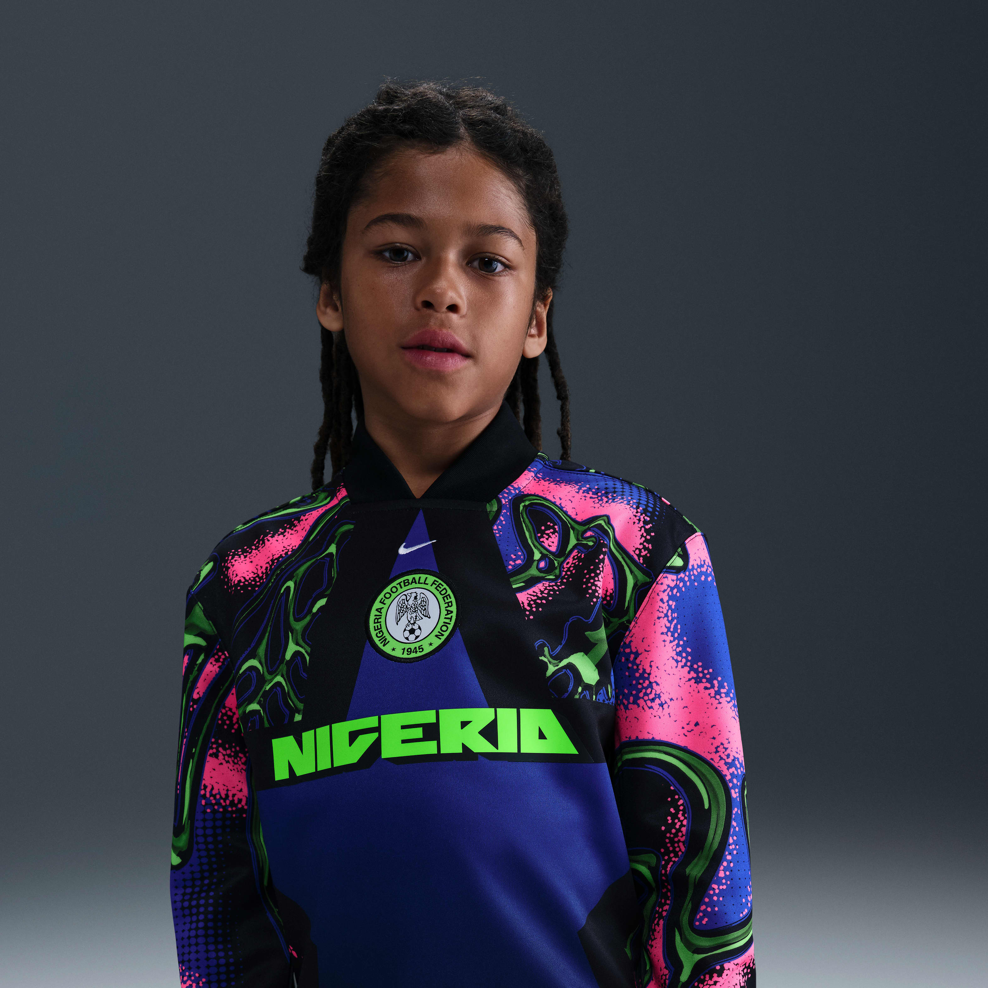 Nigeria Hollywood Keeper Big Kids' Nike Dri-FIT Soccer Jersey