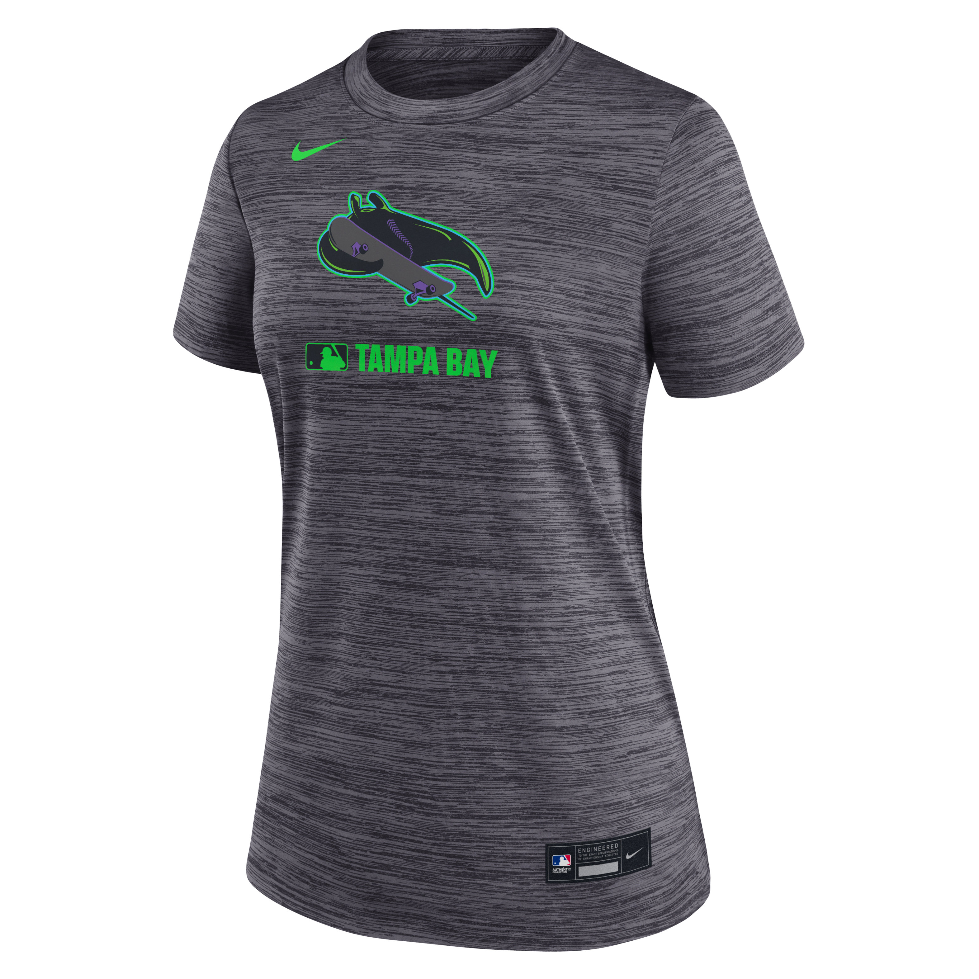 Tampa Bay Rays Authentic Collection City Connect Velocity Women's Nike Dri-FIT MLB T-Shirt