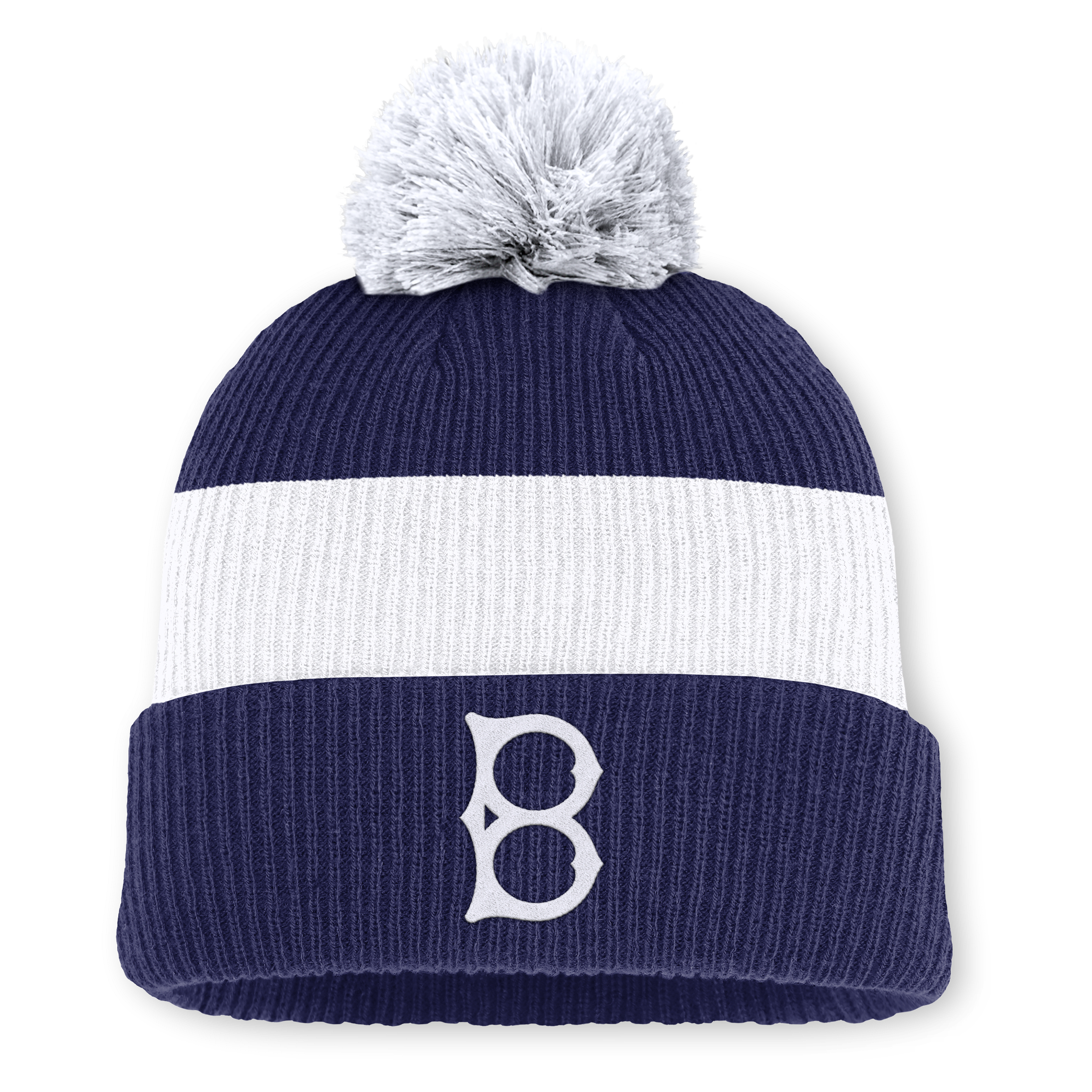 Brooklyn Dodgers Cooperstown Peak Men's Nike MLB Cuffed Pom Beanie
