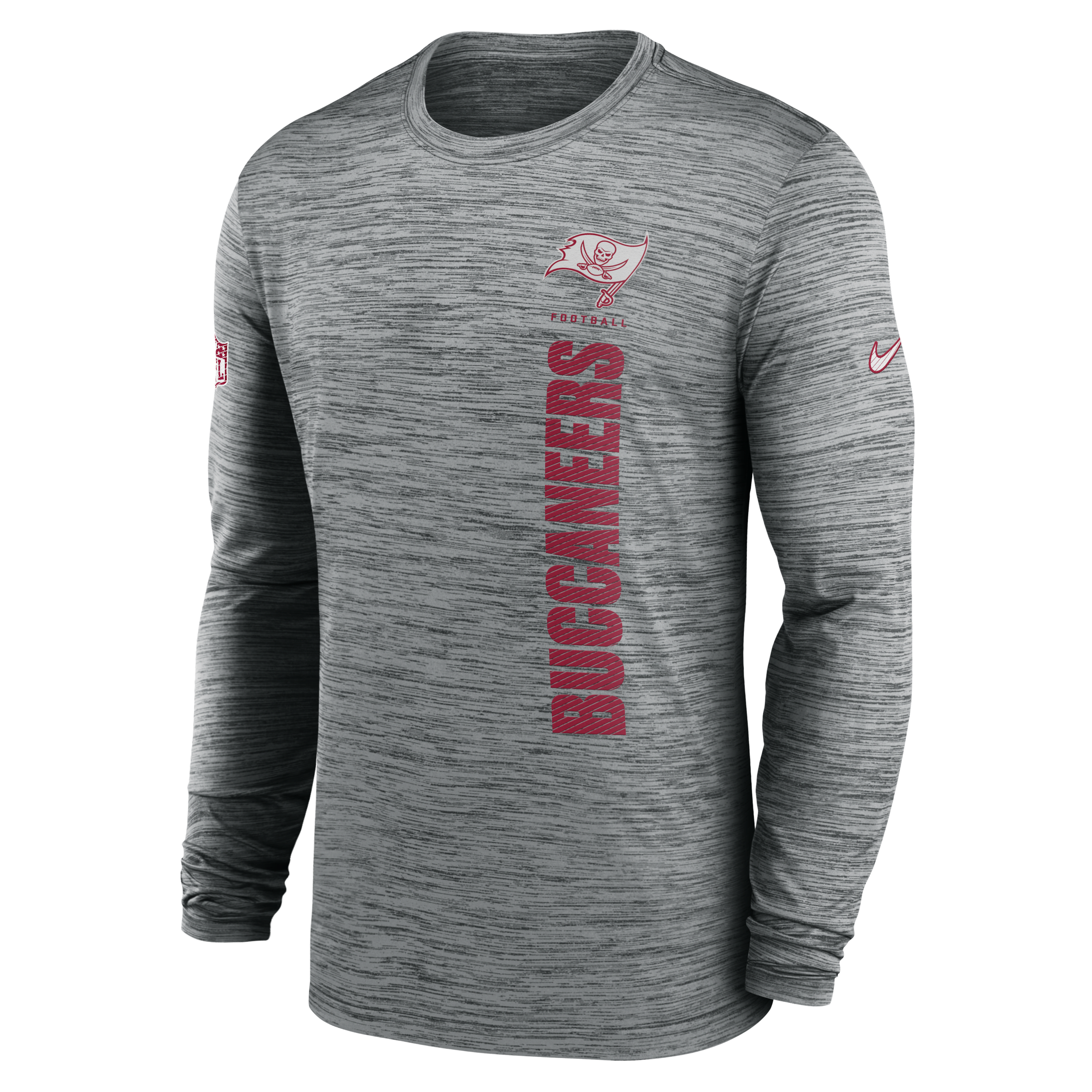 Tampa Bay Buccaneers Sideline Velocity Men's Nike Dri-FIT NFL Long-Sleeve T-Shirt