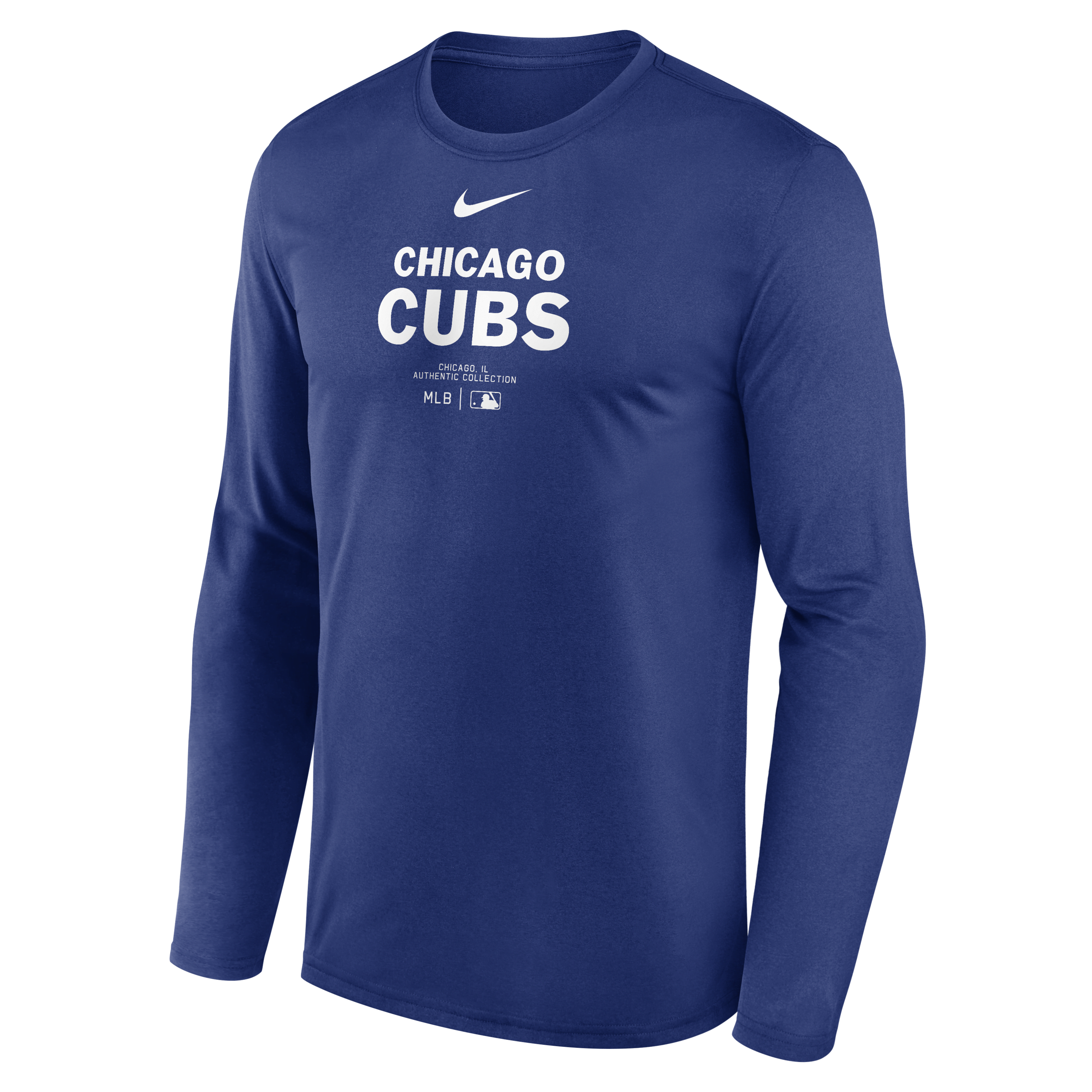 Chicago Cubs Authentic Collection Practice Men's Nike Dri-FIT MLB Long-Sleeve T-Shirt