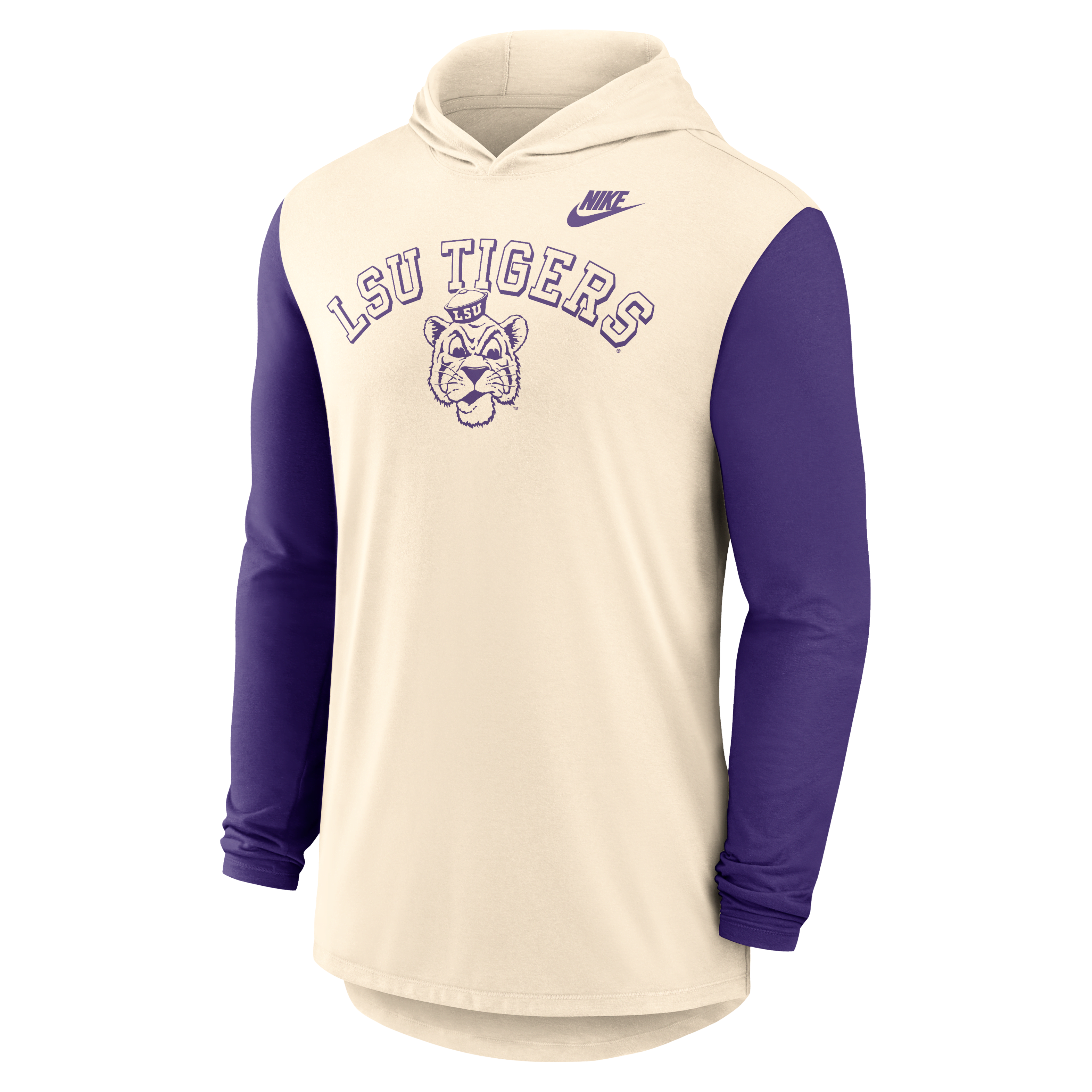 LSU Legacy Men's Nike Dri-FIT College Long-Sleeve Hooded T-Shirt