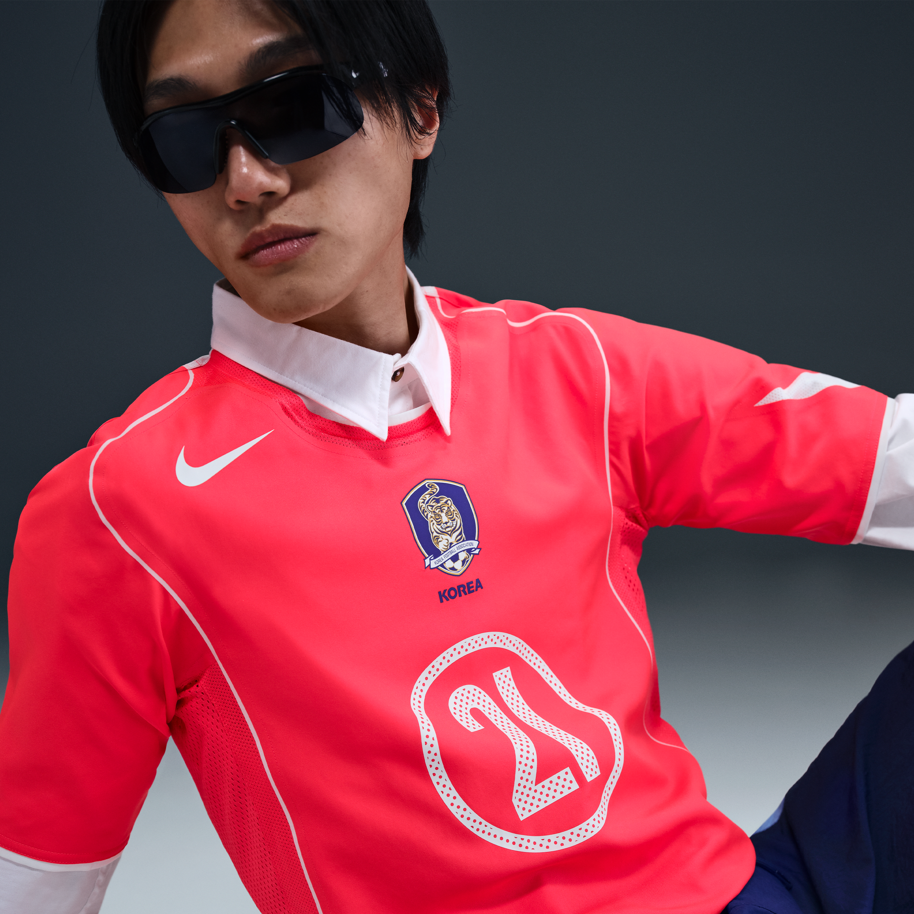 Park Ji-sung South Korea 2004 Total 90 Reissue Men's Nike Soccer Replica Jersey