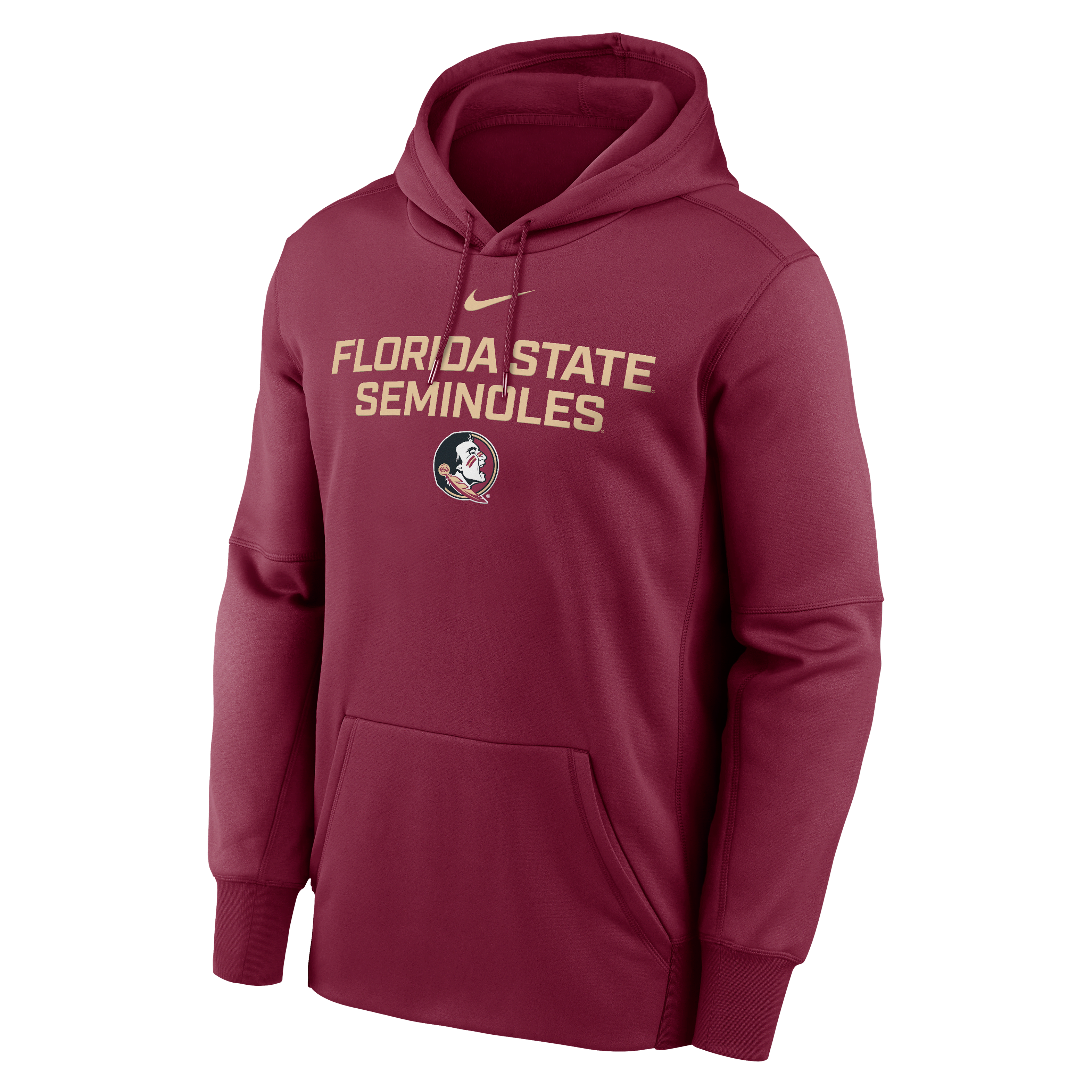 Florida State Team Stacked Men’s Nike Therma College Pullover Hoodie