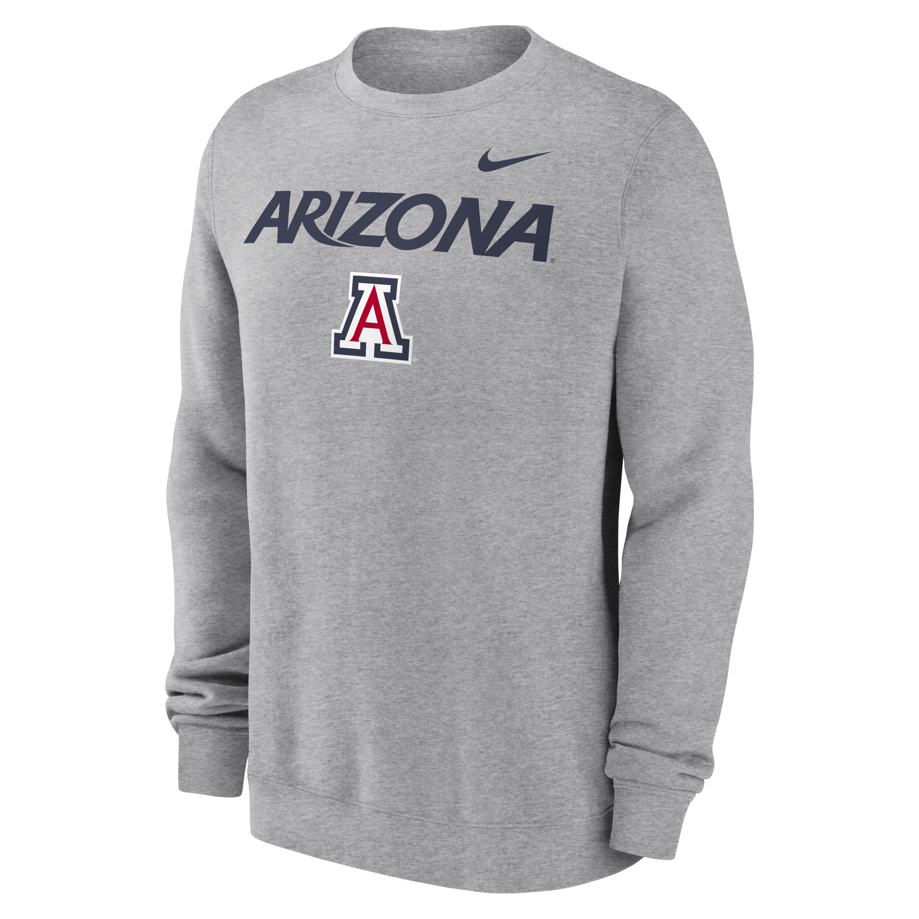 Arizona Wildcats Primetime Primary Stack Men's Nike College Pullover Crew