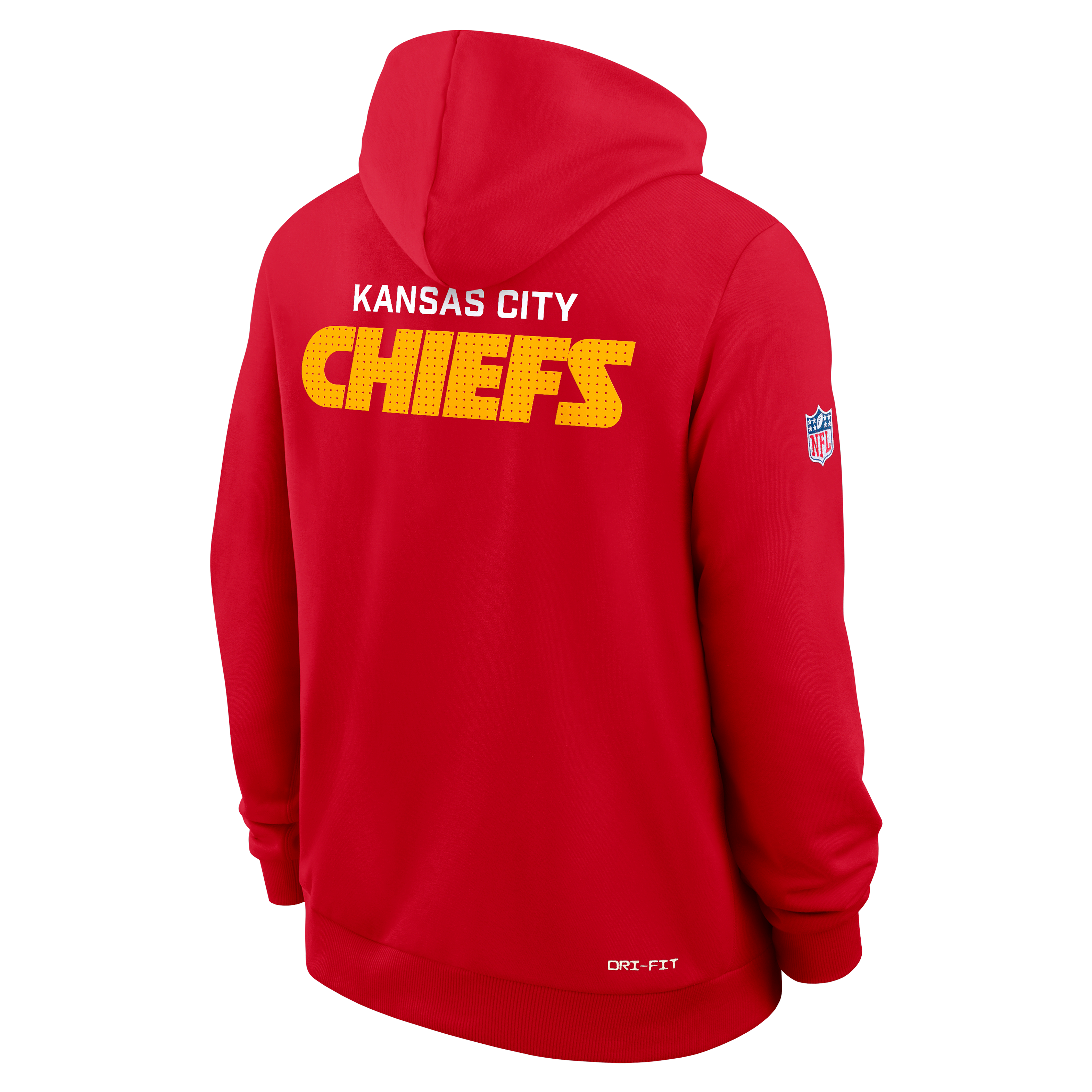 Kansas City Chiefs Initial Home Sideline Men's Nike Dri-FIT NFL Pullover Hoodie