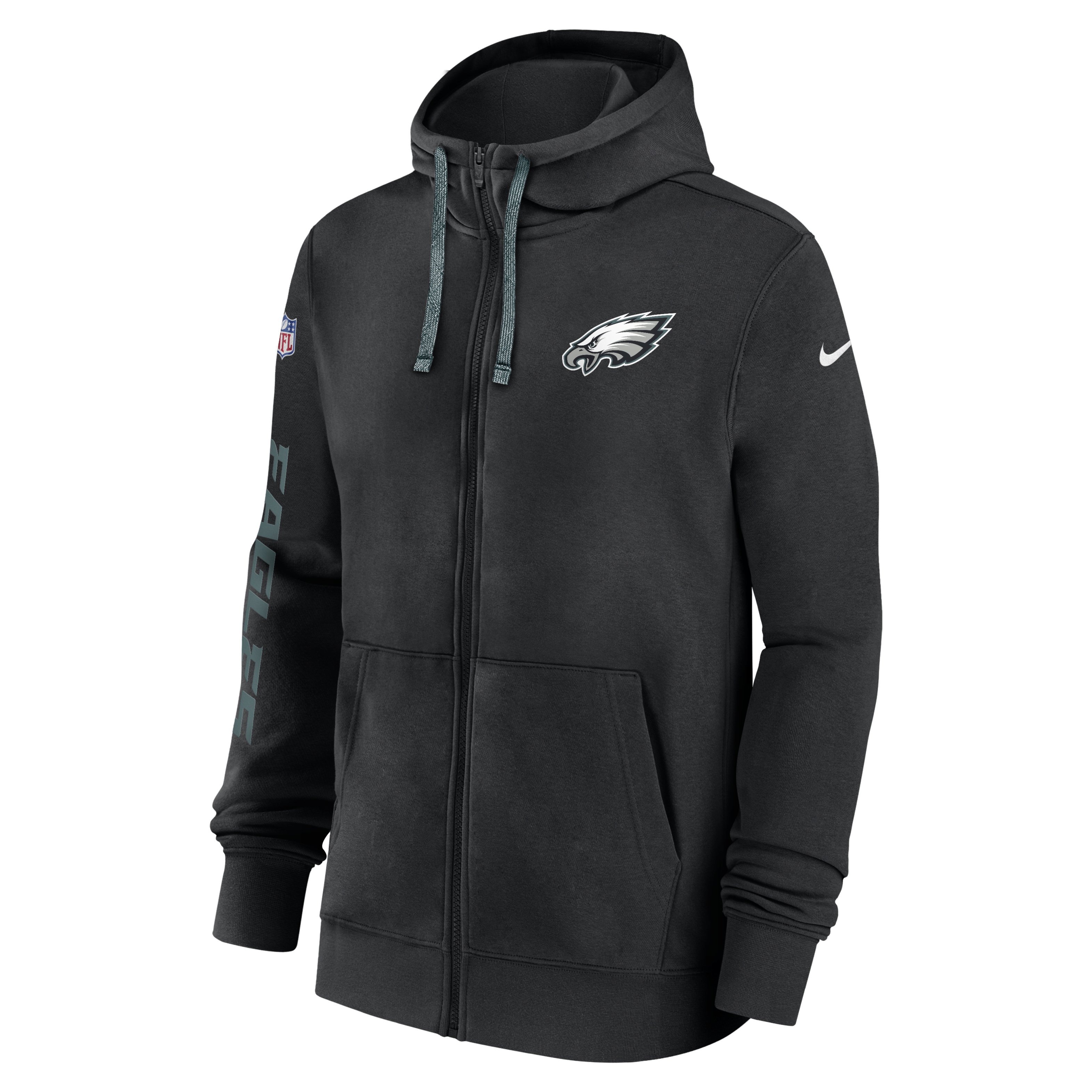 Philadelphia Eagles Sideline Team Issue Club Men's Nike Full Zip Hoodie