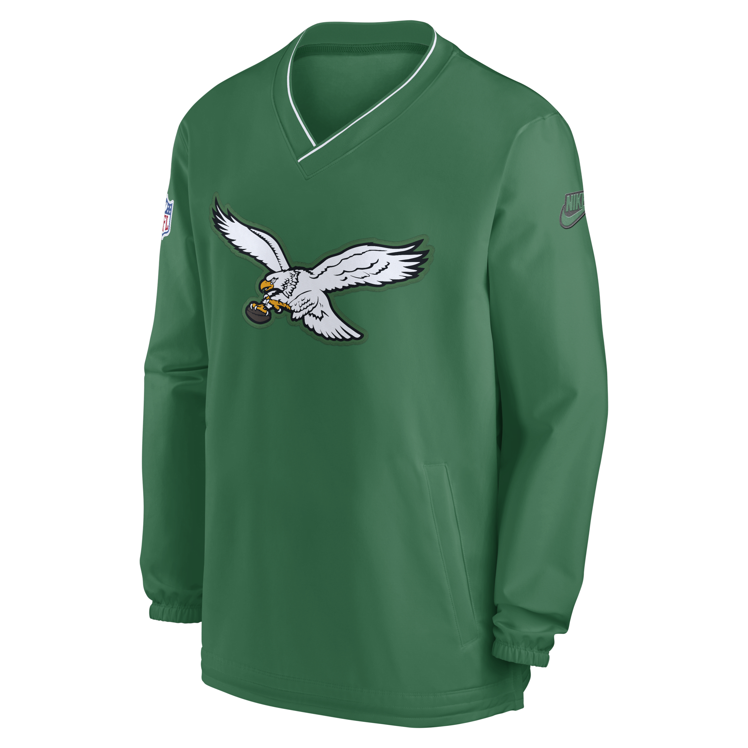 Philadelphia Eagles Logo Men's Nike NFL Long-Sleeve Windshirt