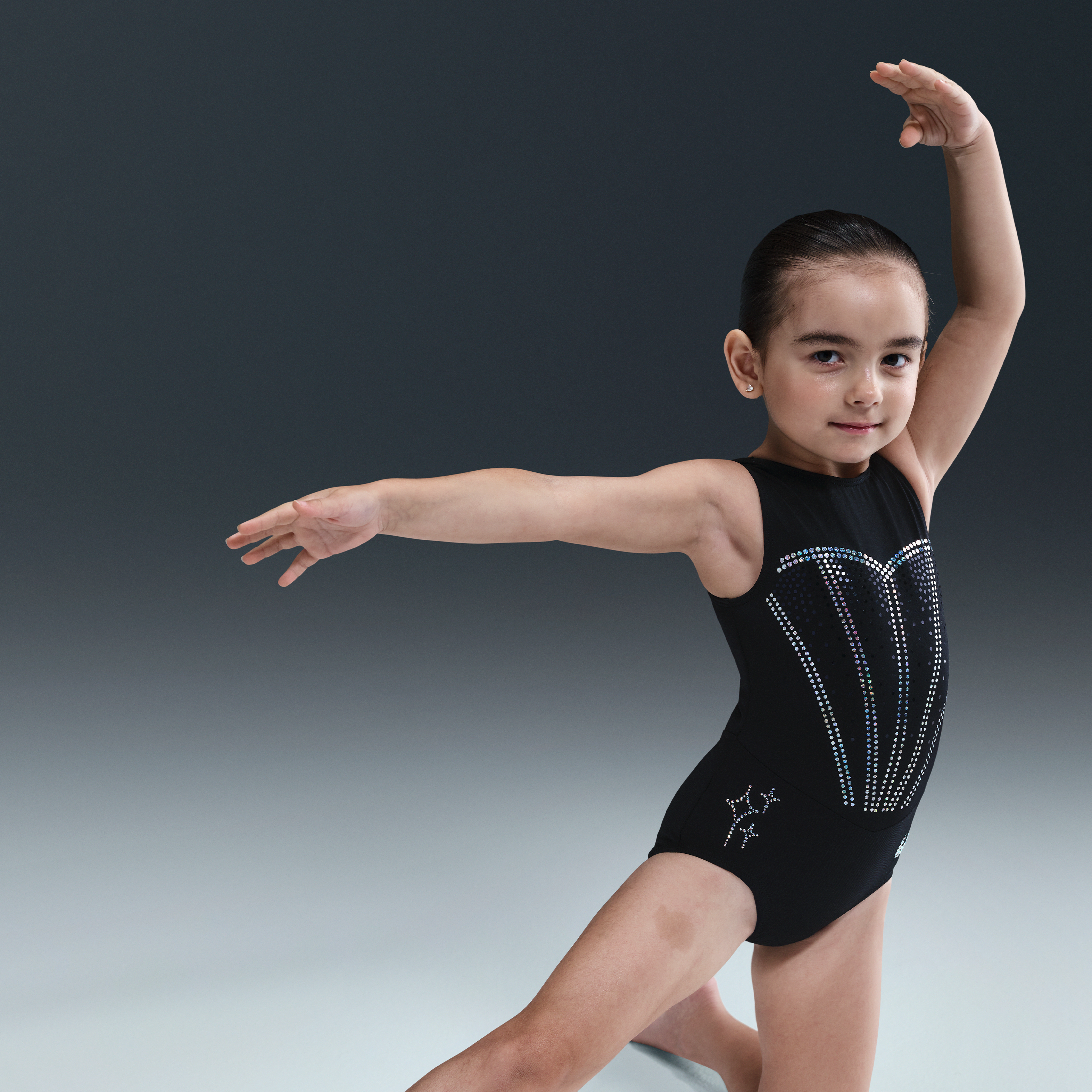 Nike Gymnastics Skye Blakely 2025 U.S. Championships Midnight Replica Leotard