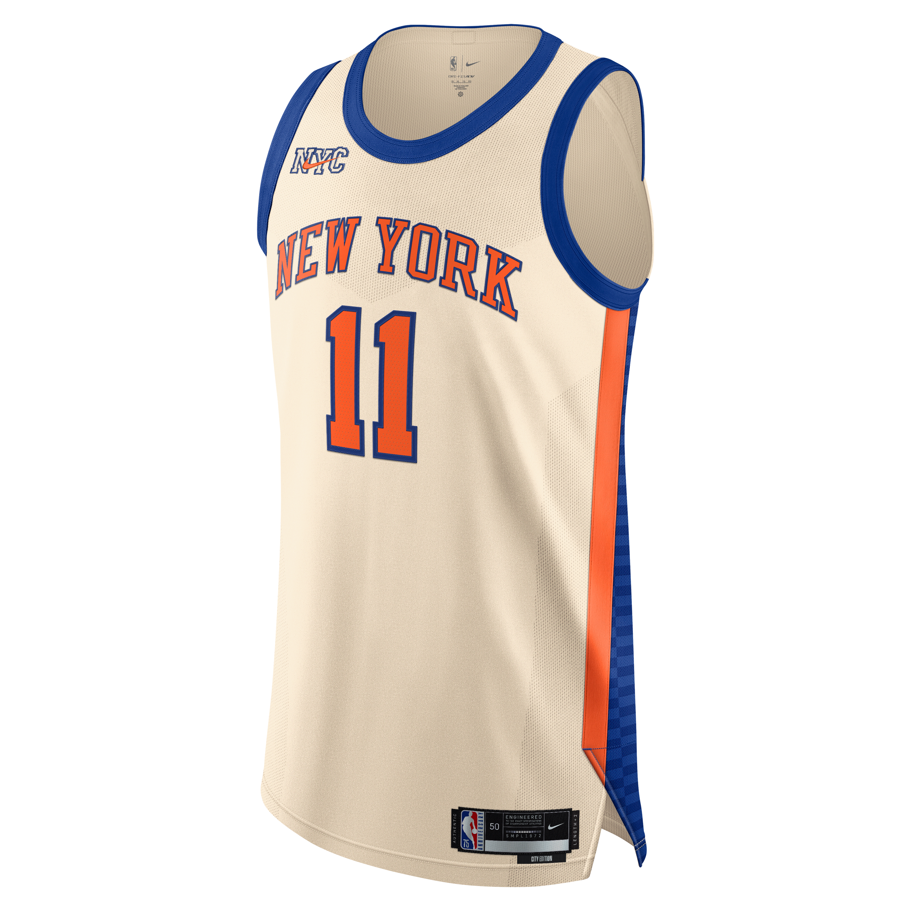 Jalen Brunson New York Knicks City Edition Men's Nike Dri-FIT ADV NBA Authentic Jersey