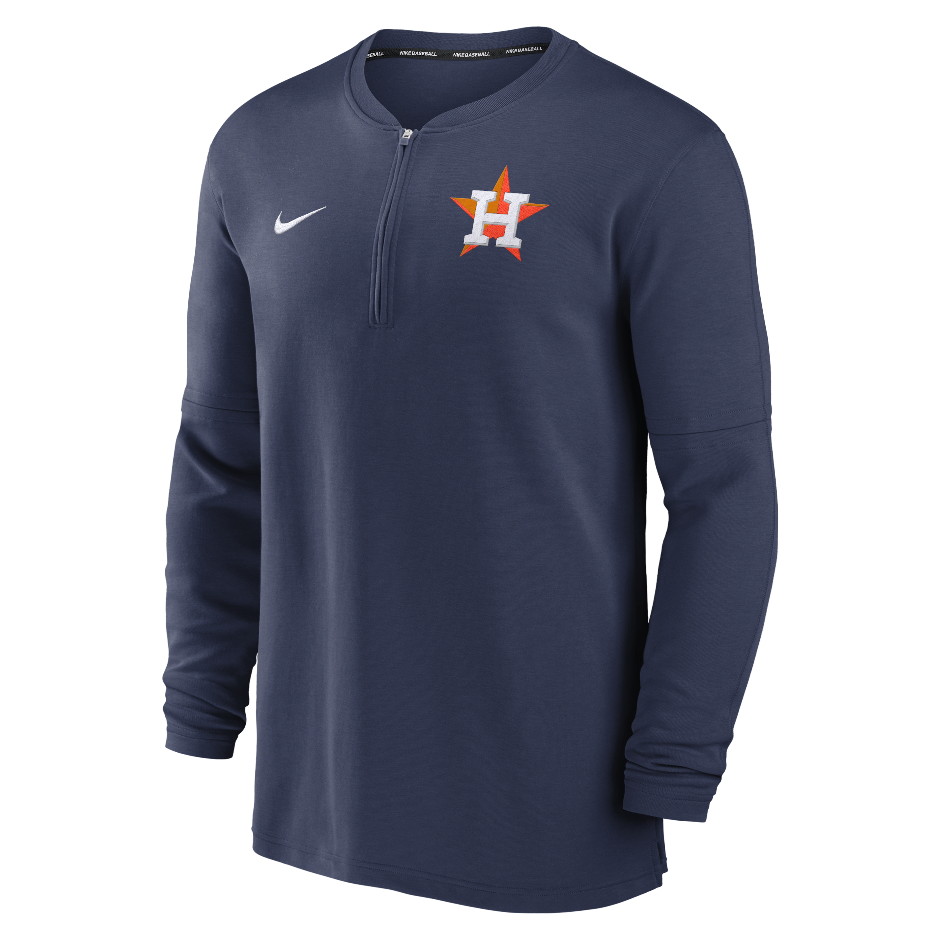 Houston Astros Authentic Collection Game Time Men's Nike Dri-FIT MLB 1/2-Zip Long-Sleeve Top