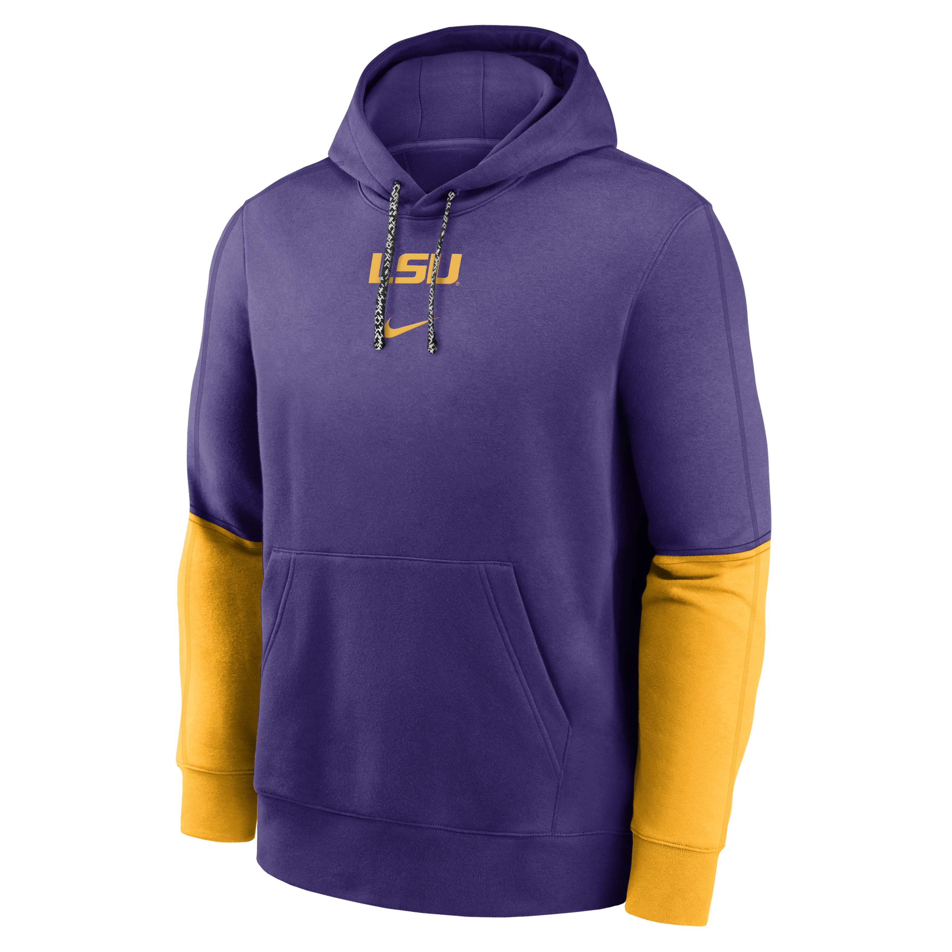 LSU Tigers Sideline Team Issue Club Men's Nike College Pullover Hoodie