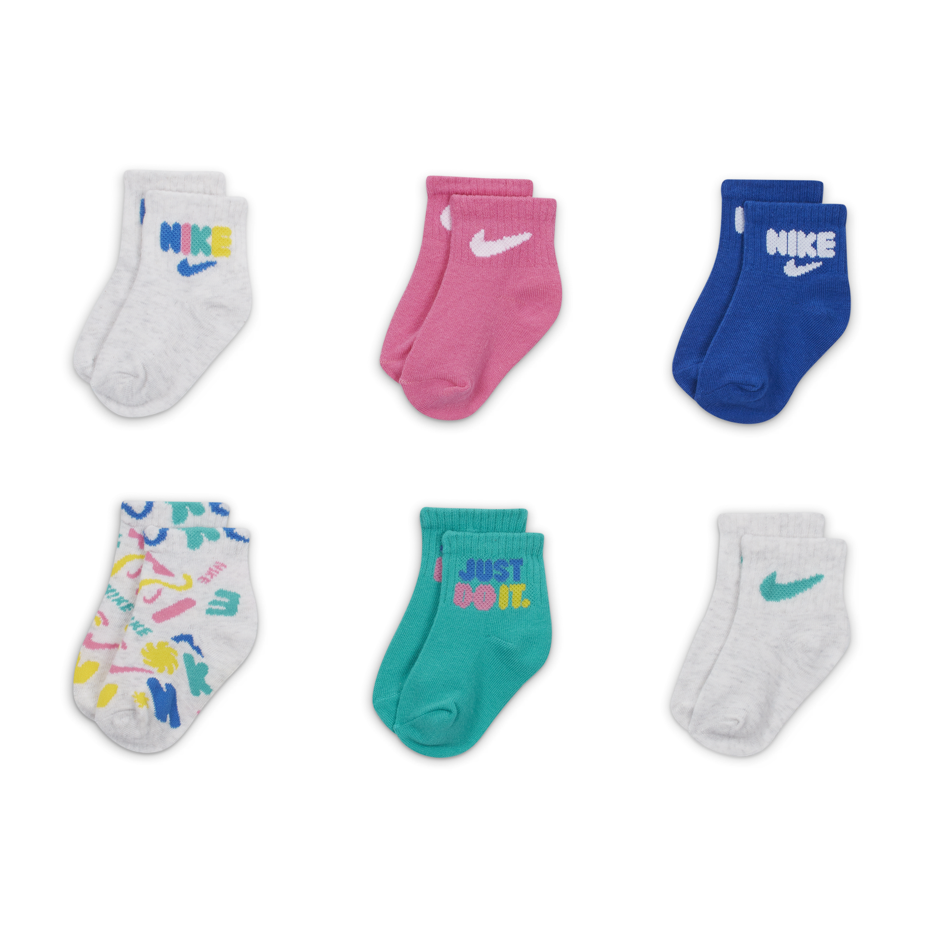 Nike Primary Play Socks (6 Pairs) Baby