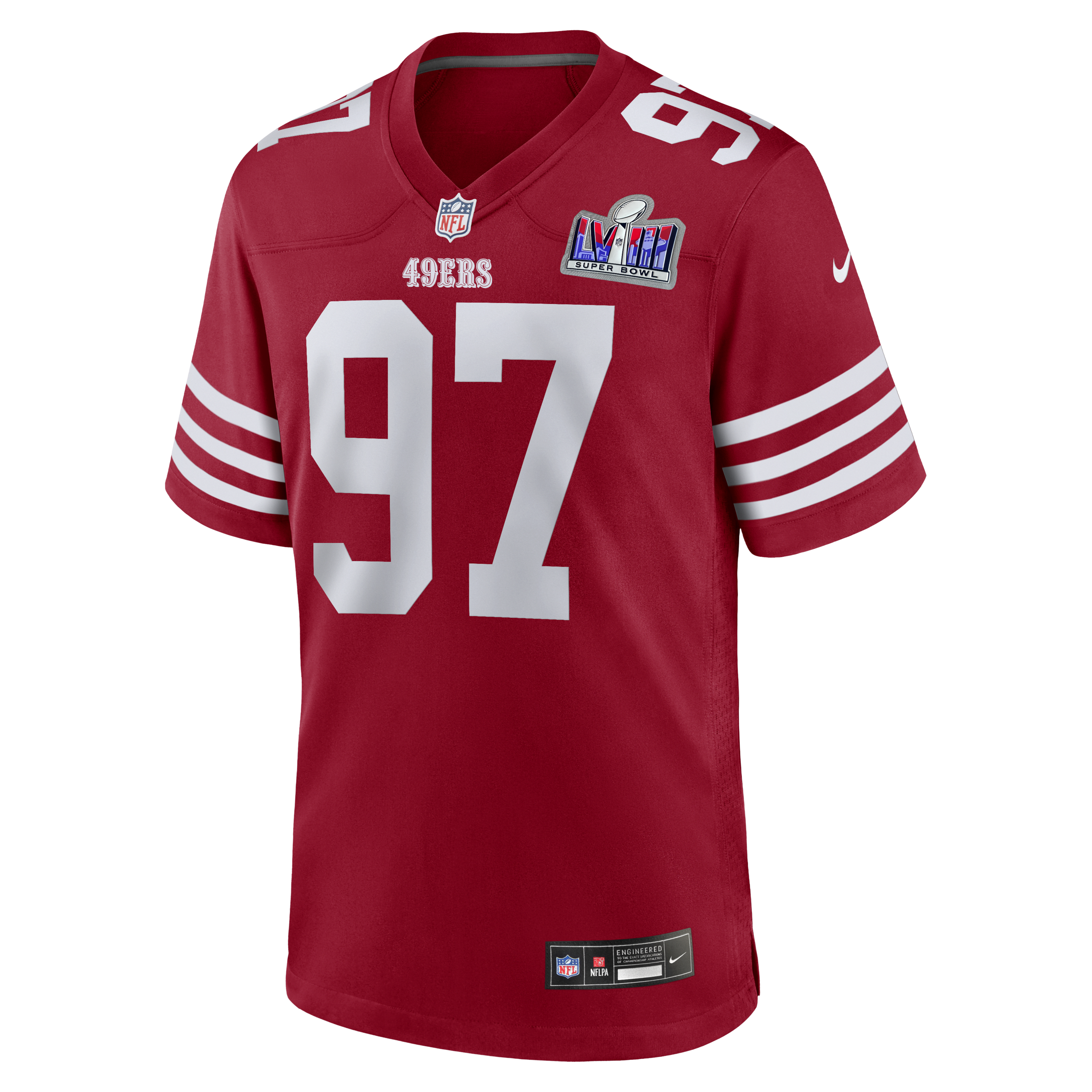 Brandon Aiyuk San Francisco 49ers Super Bowl LVIII Men's Nike NFL Game Jersey