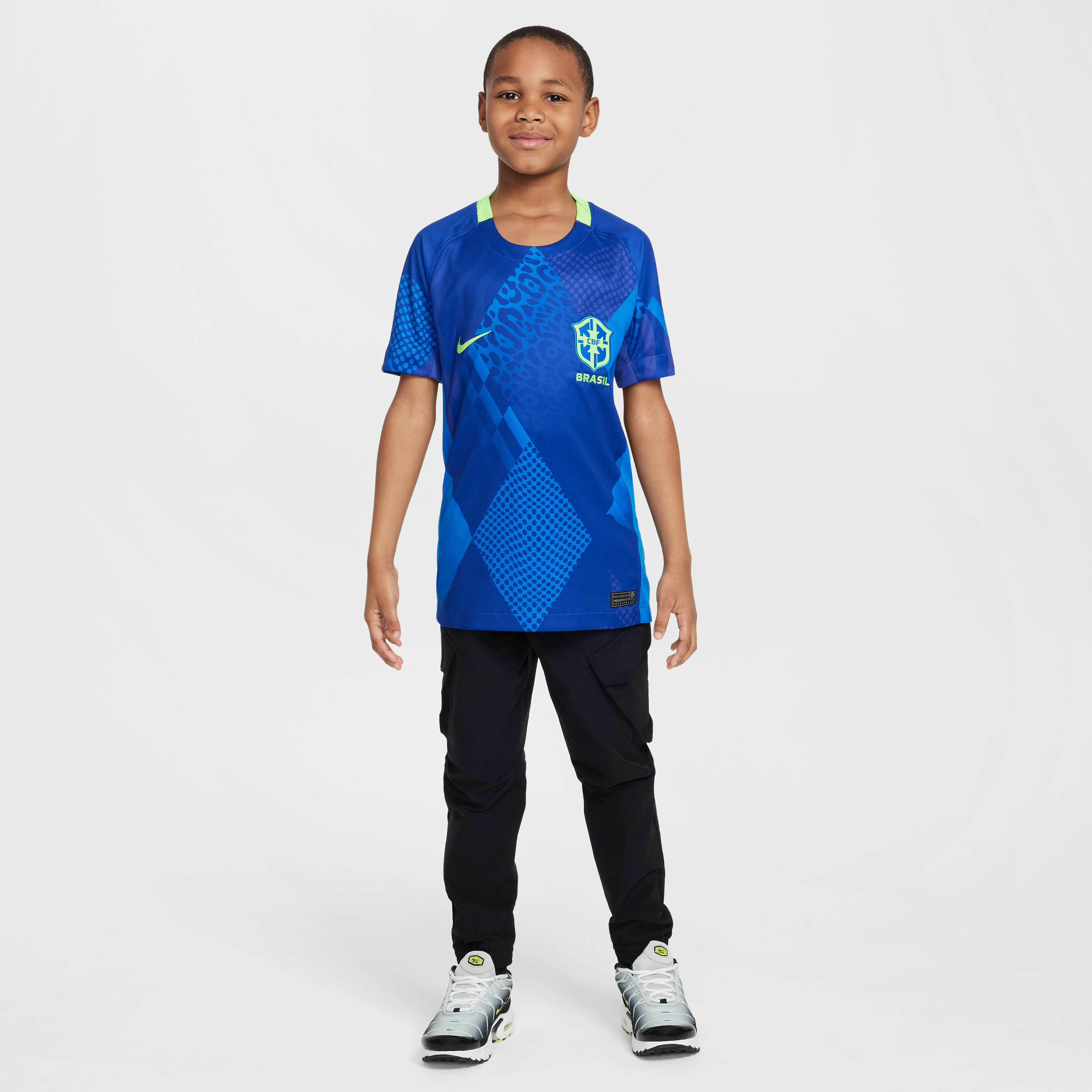 Brazil 2025 Stadium Away (Women's Team) Big Kids' Nike Dri-FIT Soccer Replica Jersey