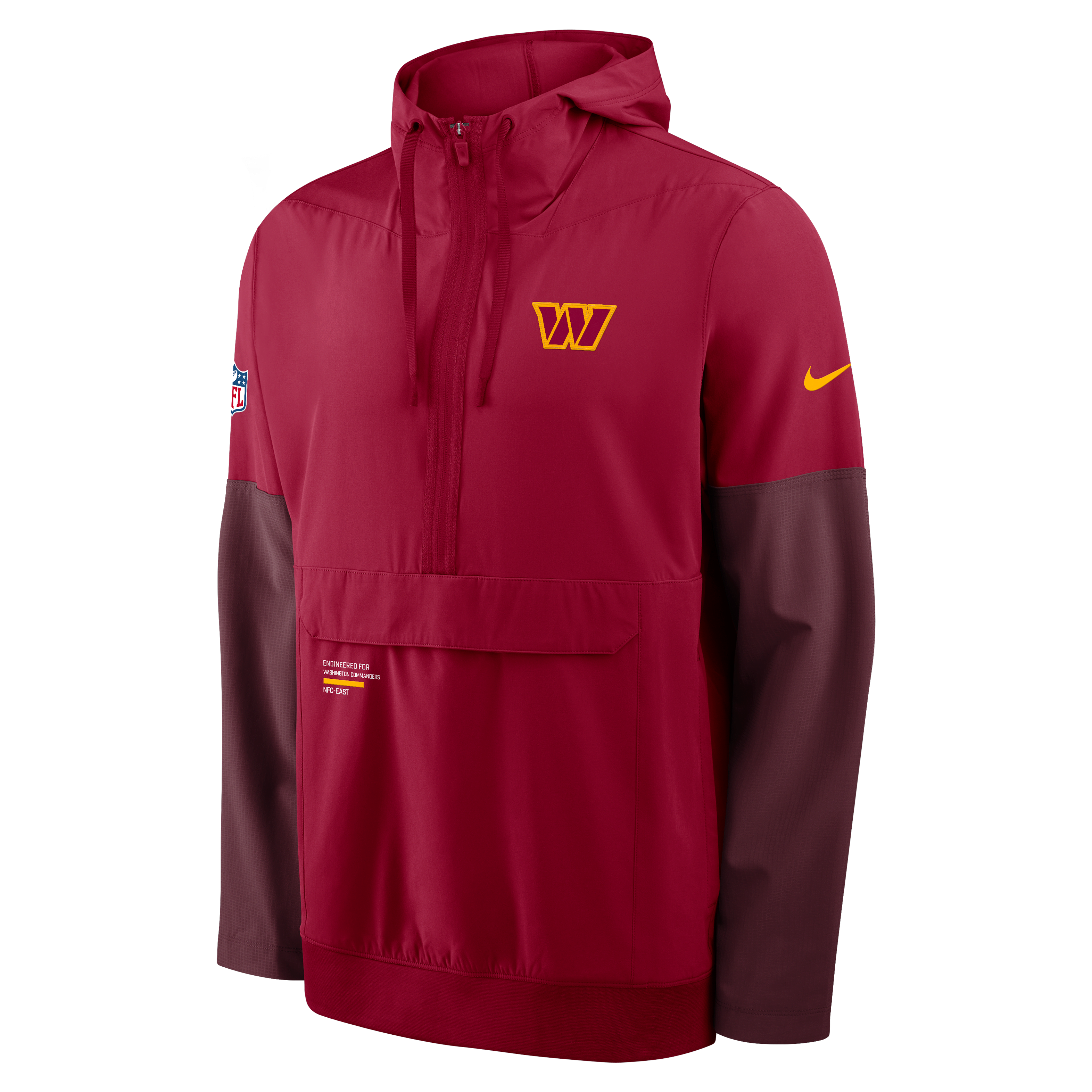Washington Commanders Well Rounded Anorak Men's Nike NFL 1/2-Zip Hooded Jacket
