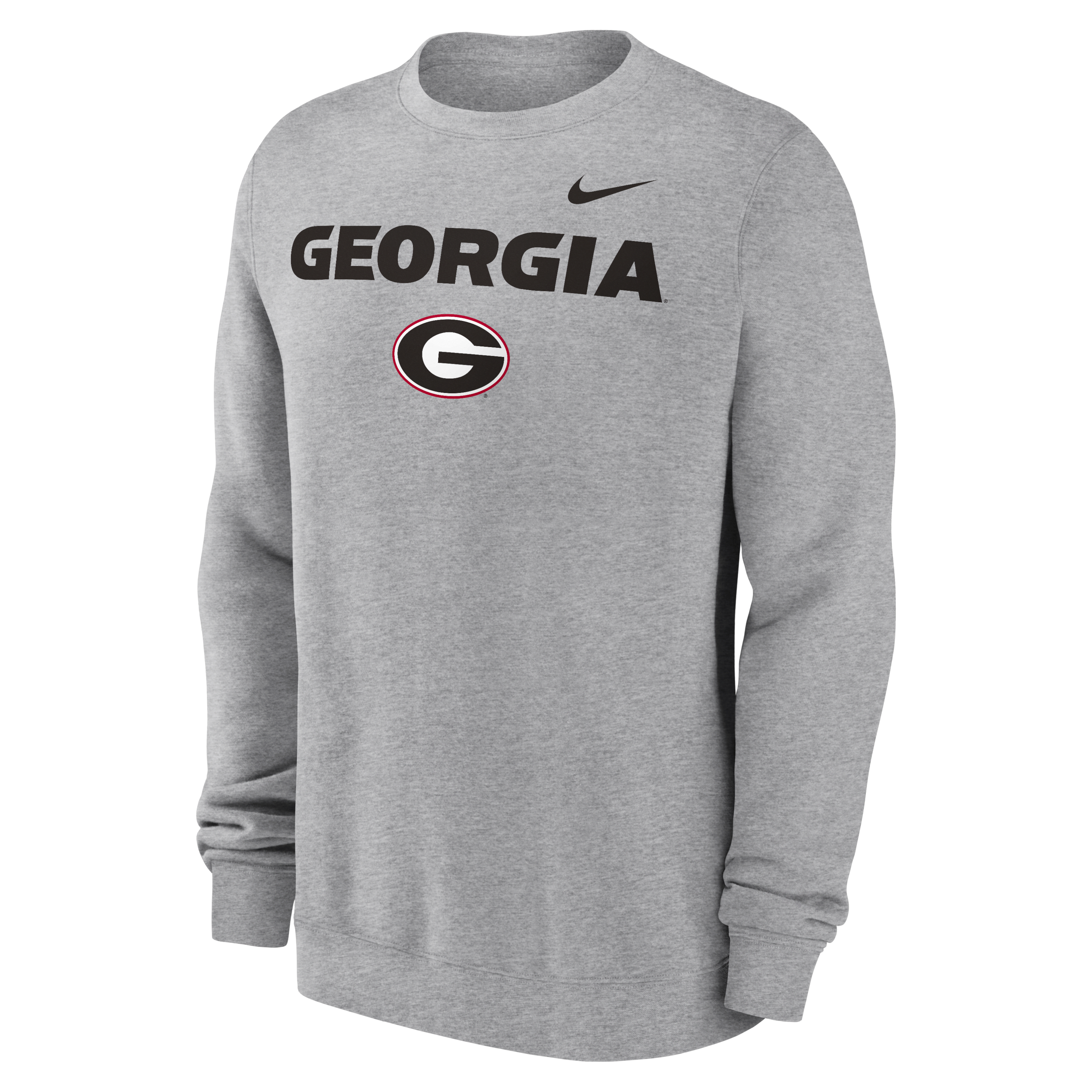 Georgia Bulldogs Primetime Primary Stack Men's Nike College Pullover Crew