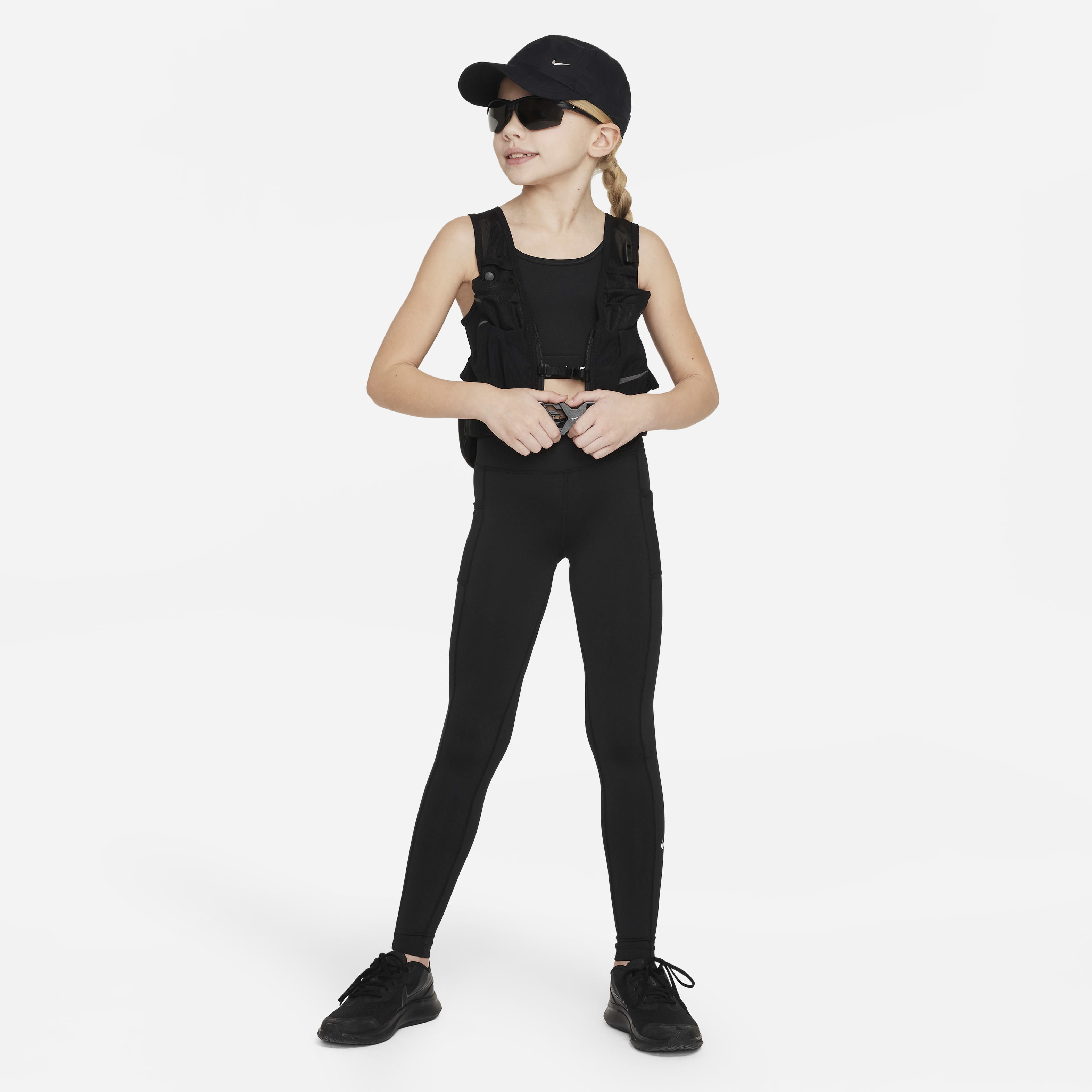 Nike Dri-FIT One Big Kids' (Girls') Leggings with Pockets